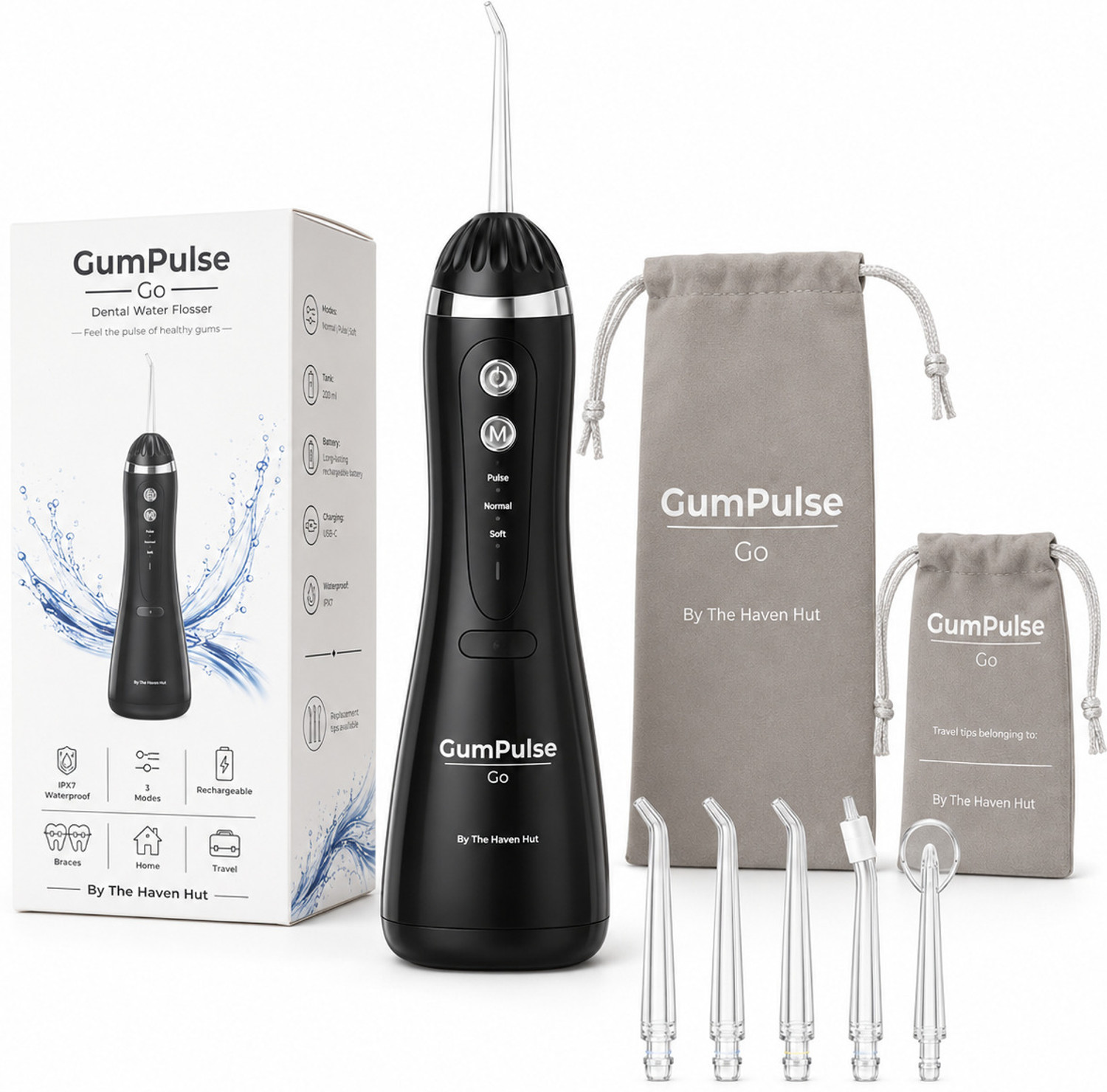 Image of GumPulse Go Water Flosser (White) Water Flosser