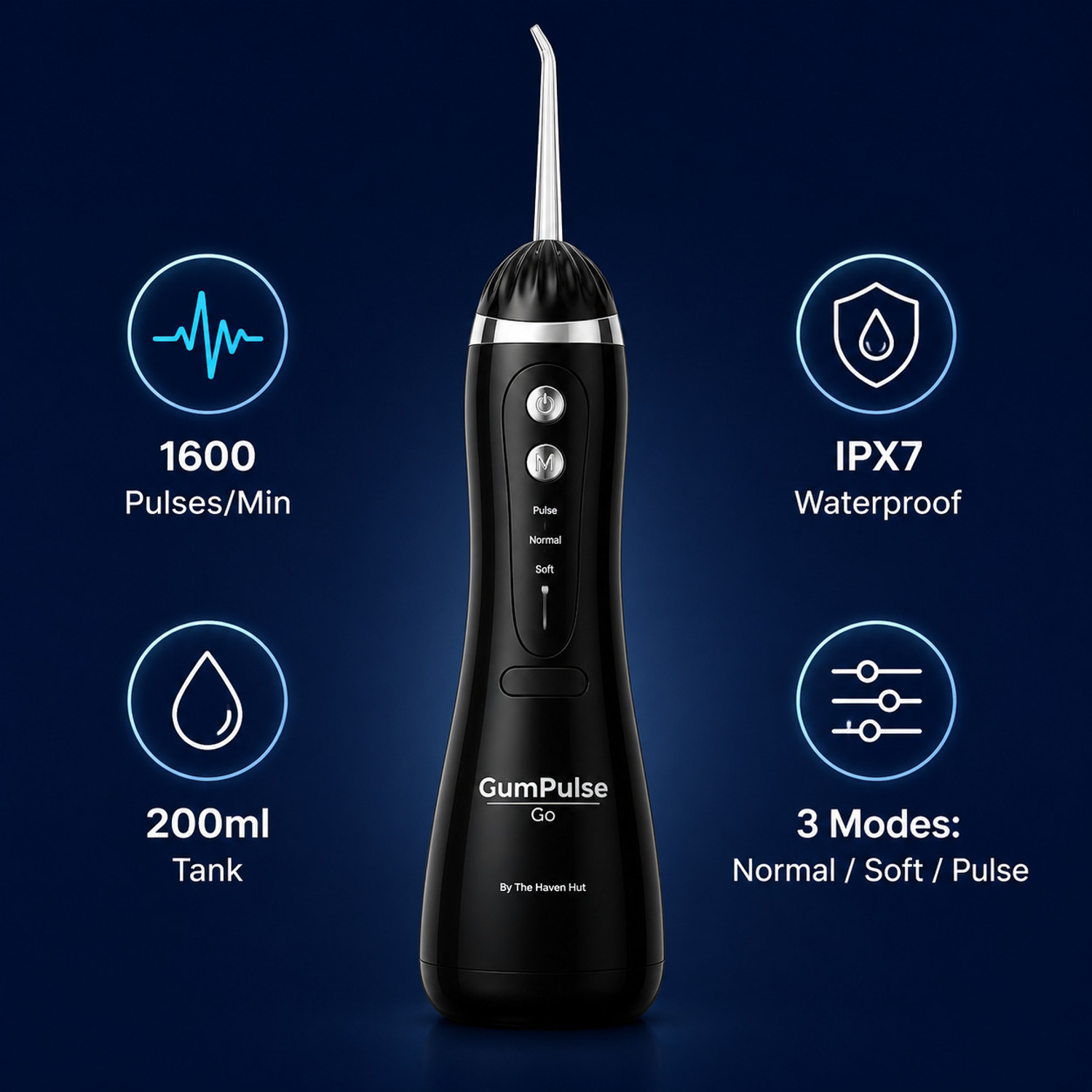 Image of GumPulse Go Water Flosser (White) Water Flosser