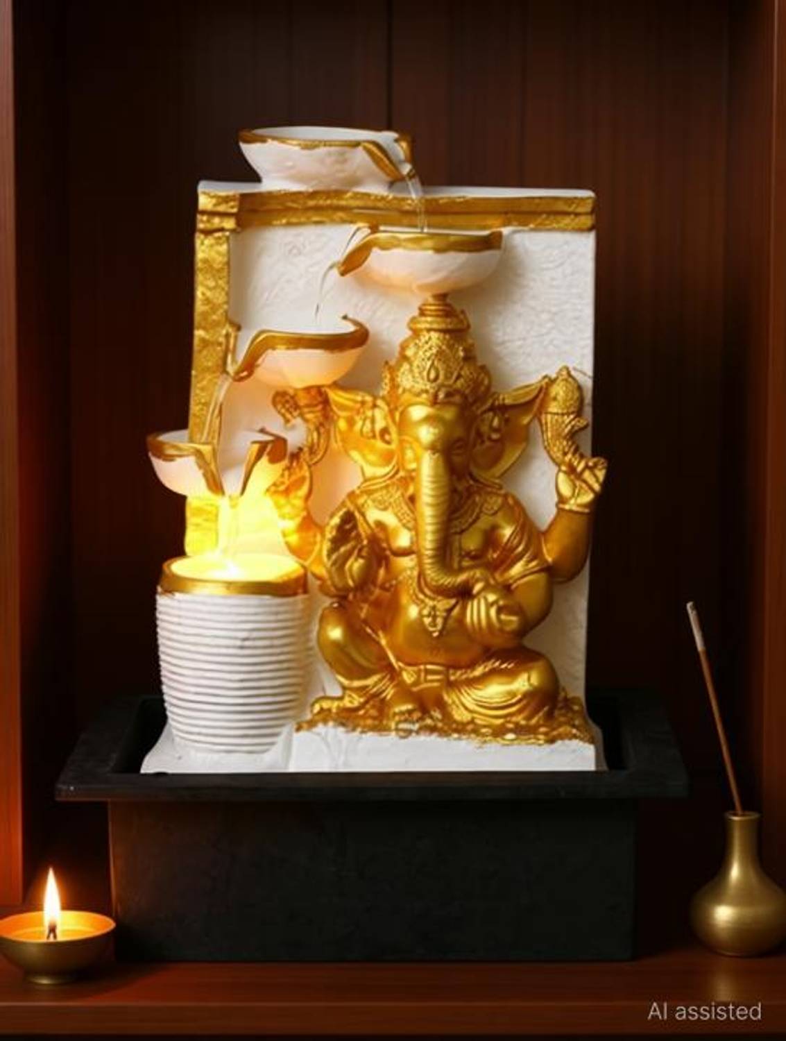 ANAVADYA 40 cm X 20 cm X 30 cm Water Fountain