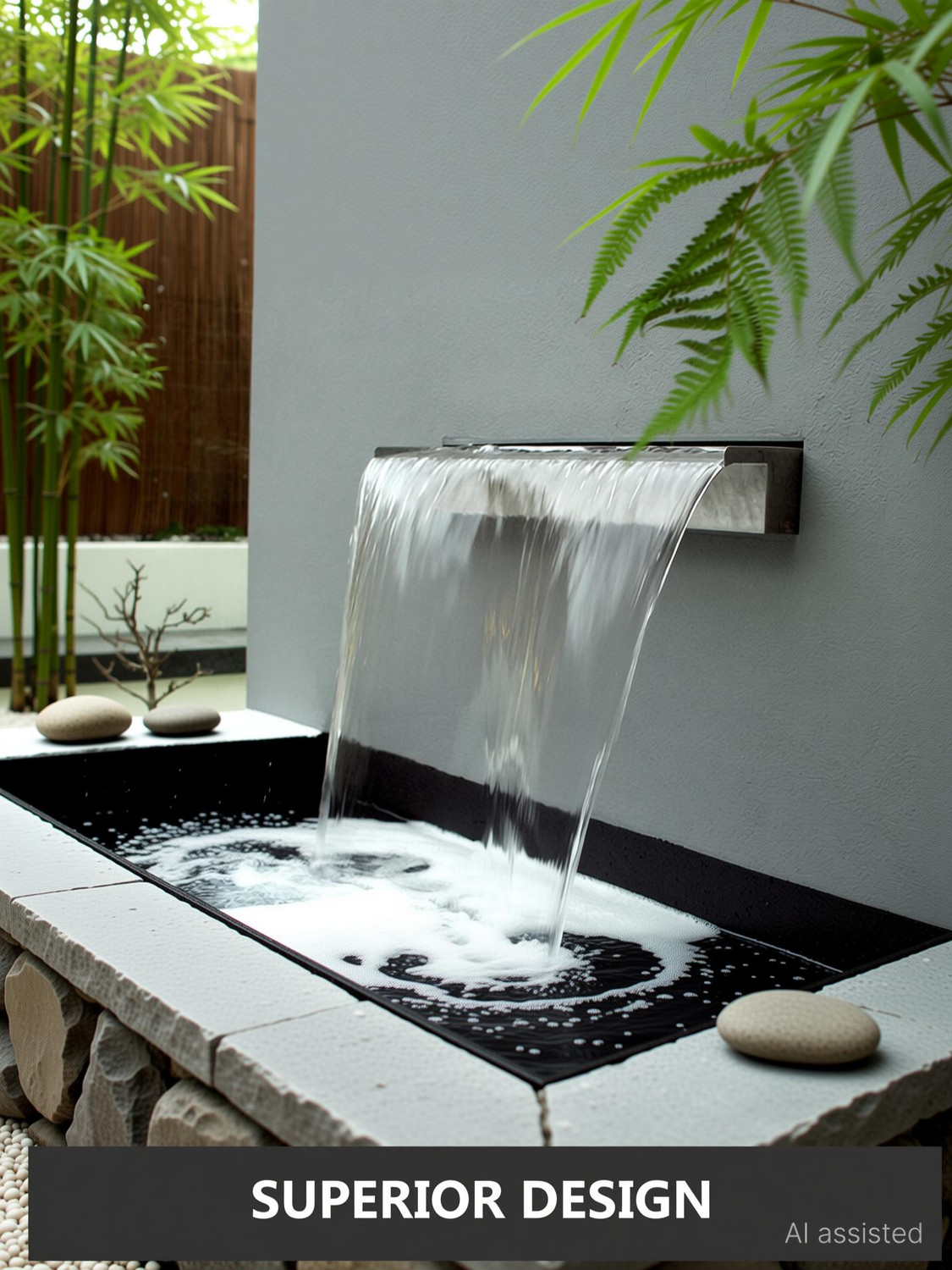 Image of STEELARTCRAFT 15 cm X 45 cm X 15 cm Water Fountain