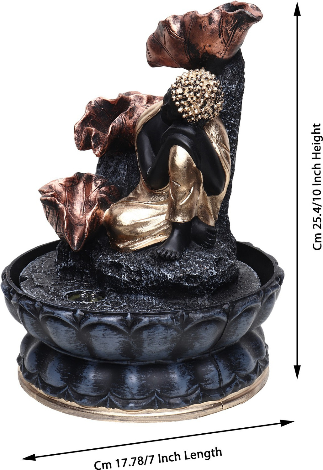 Image of VIVARS CRAFT 25.4 cm X 17.78 cm X 17.78 cm Water Fountain
