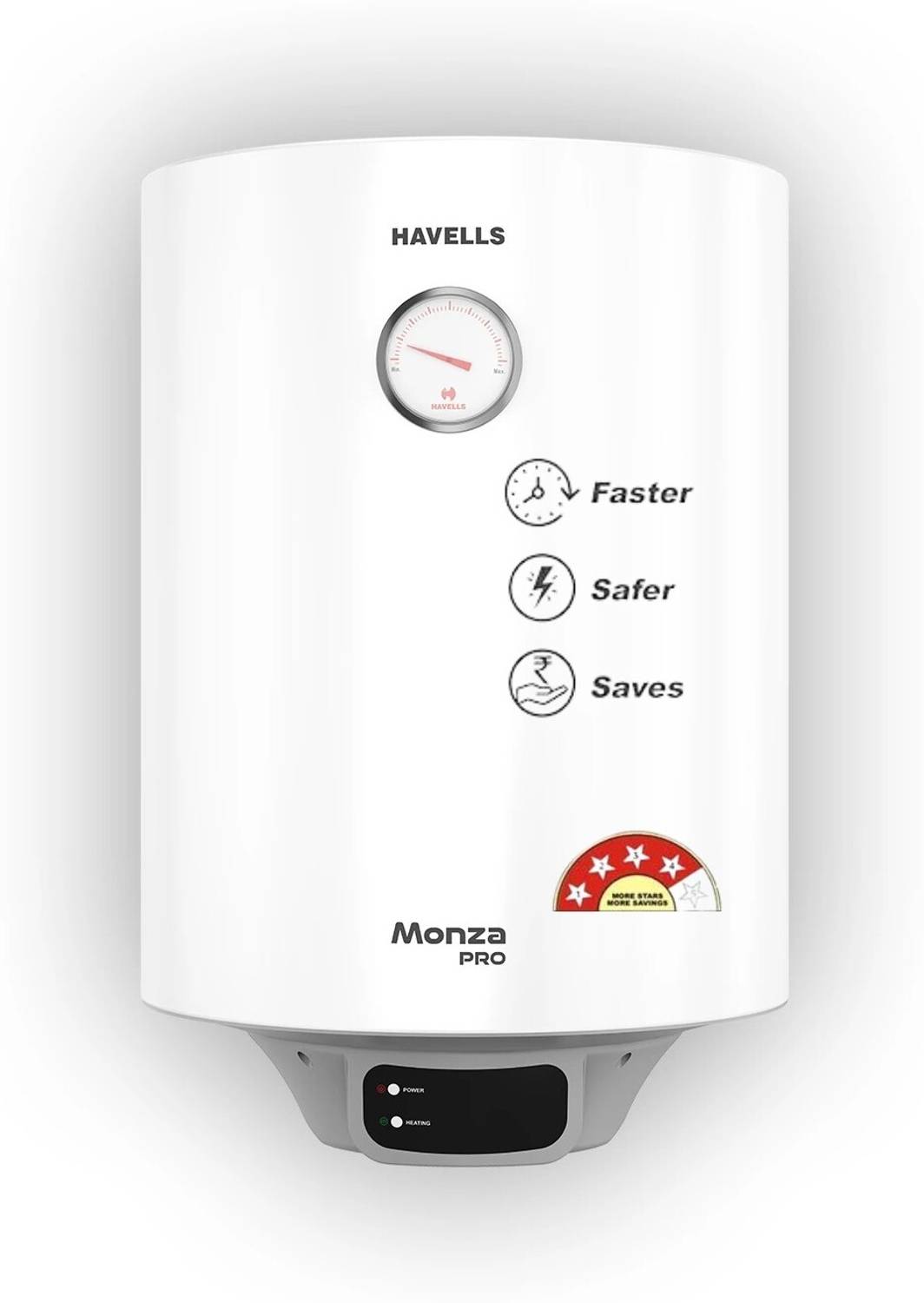 HAVELLS 15 L Storage Water Geyser 4 Star BEE Energy Rating Gl