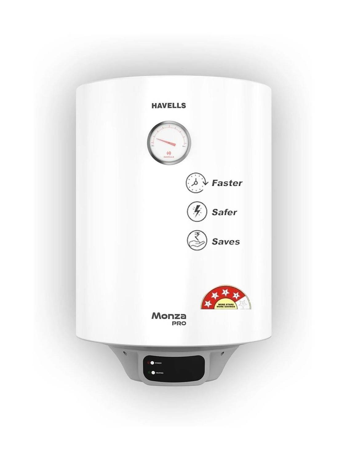 HAVELLS Monza Pro 15 L Storage Water Geyser | 4 Star BEE Energy Rating | Glassline Tanked price history chart and lowest price