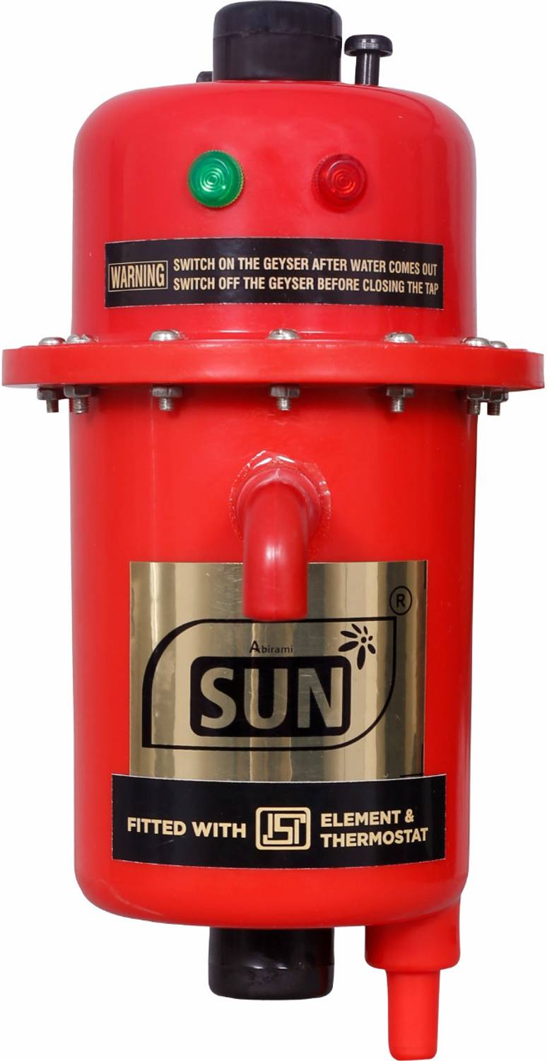 Abirami SUN Instant Water Heater Red Color 1L 1 L Instant Water Geyser