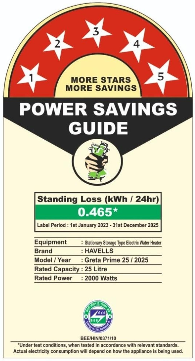 Image of HAVELLS GRETA PRIME 25 L Storage Water Geyser