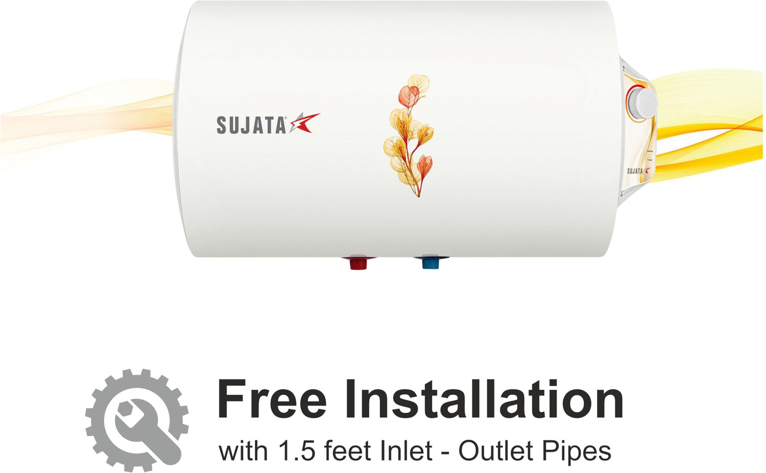 Image of SUJATA SWH63 Geyser 15 Litre | 2000W Water Geyser | Ideal for Bathroom | 7 Yr Warranty* 15 L Storage Water Geyser