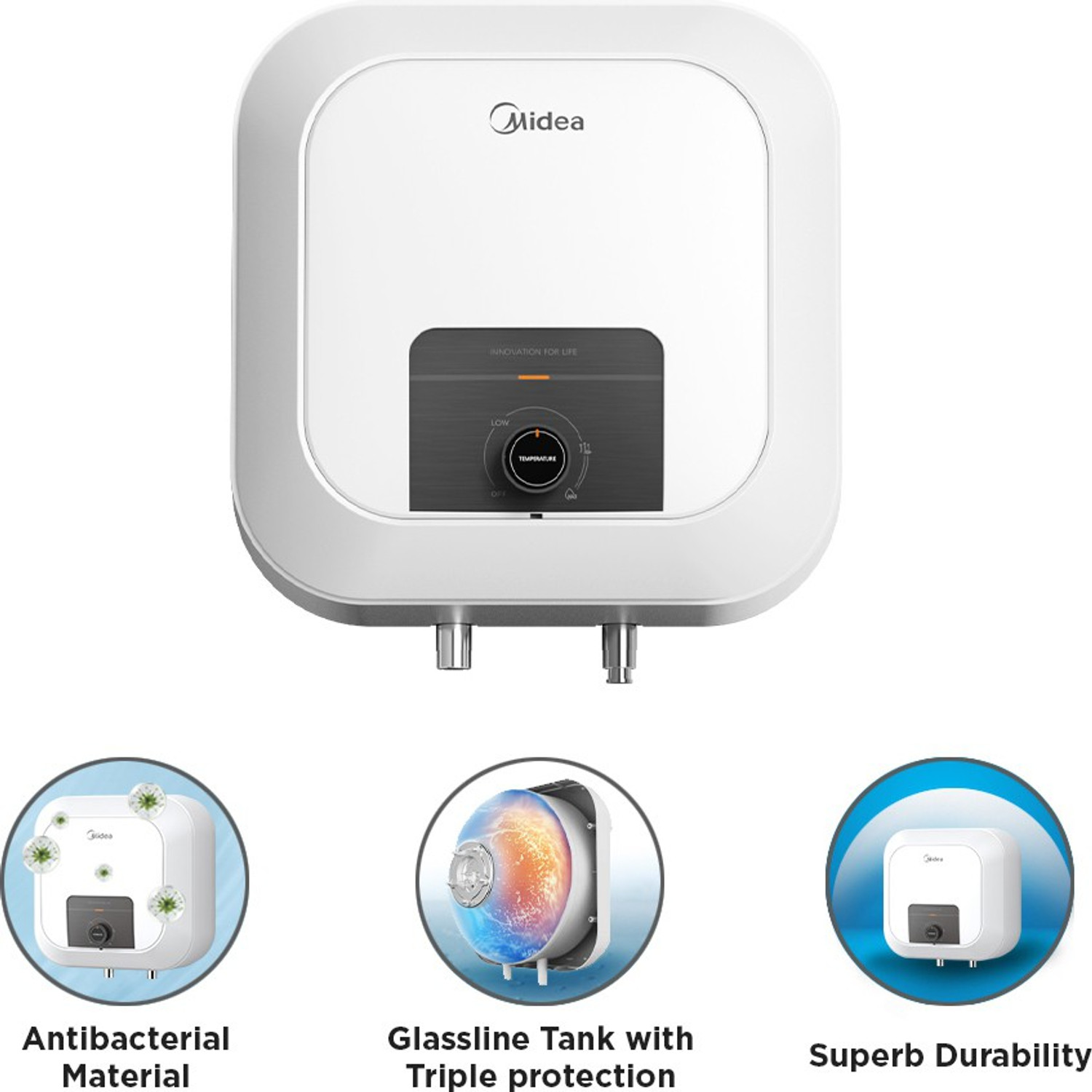 Image of Midea D15-20VD1 15 L Storage Water Geyser