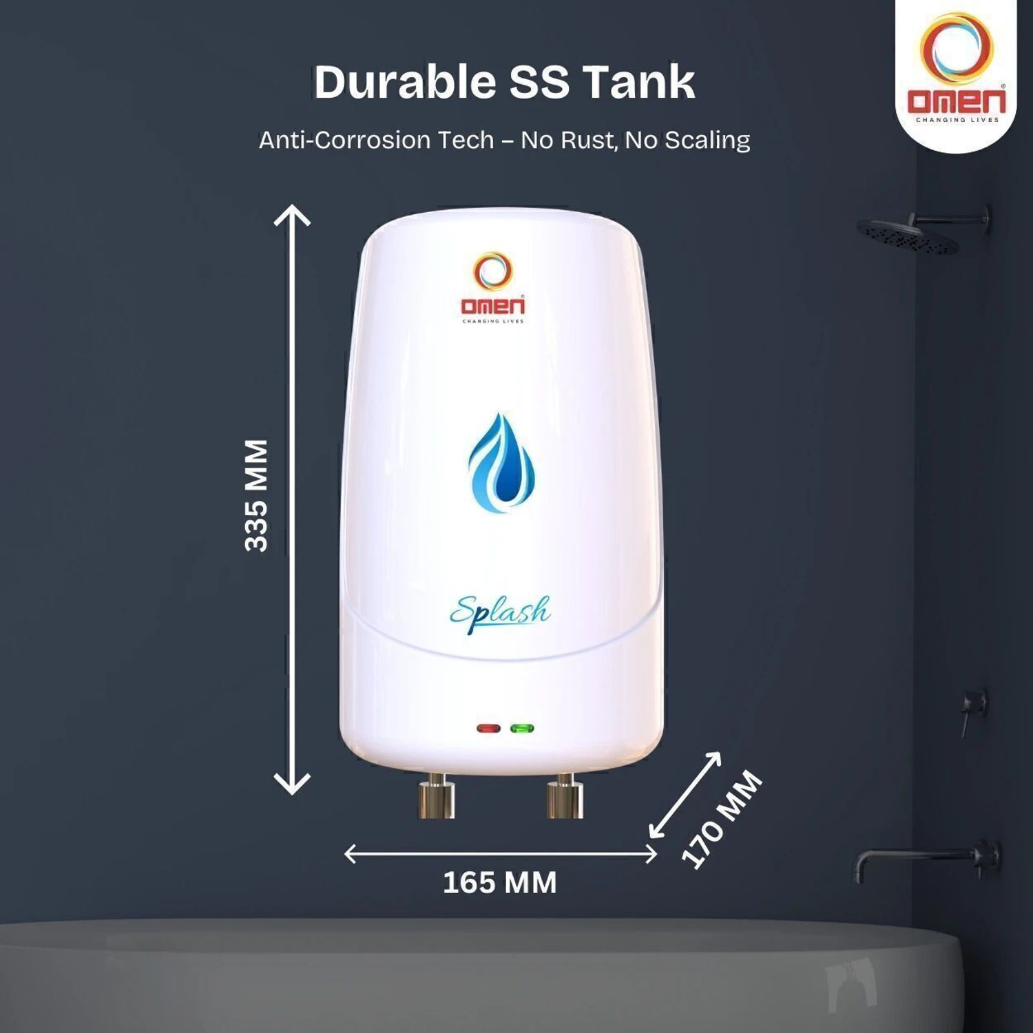 Image of OMEN Splash 3 L Instant Water Geyser