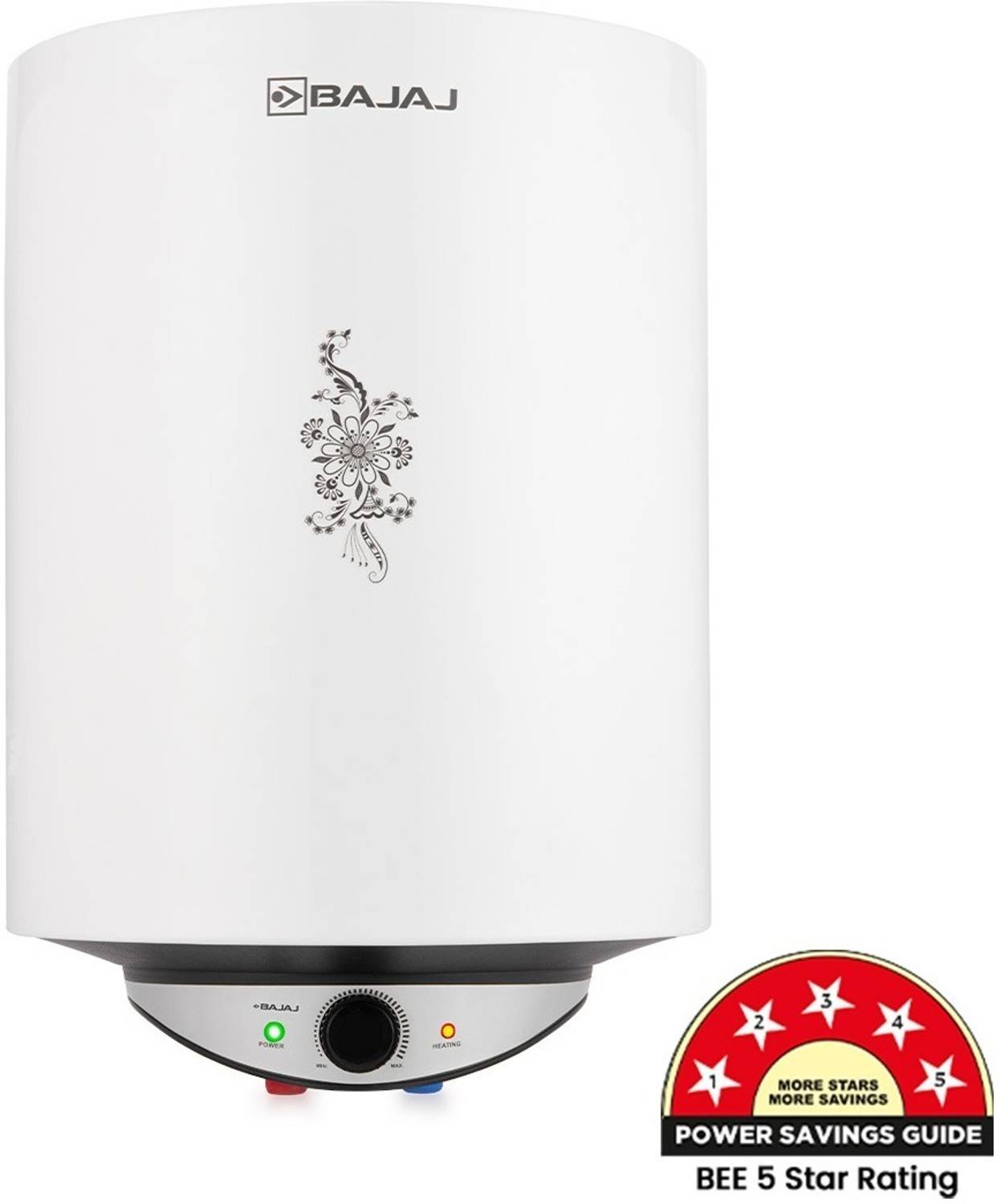 BAJAJ 15 L Storage Water Geyser (Edrea, White & Black) (White & B