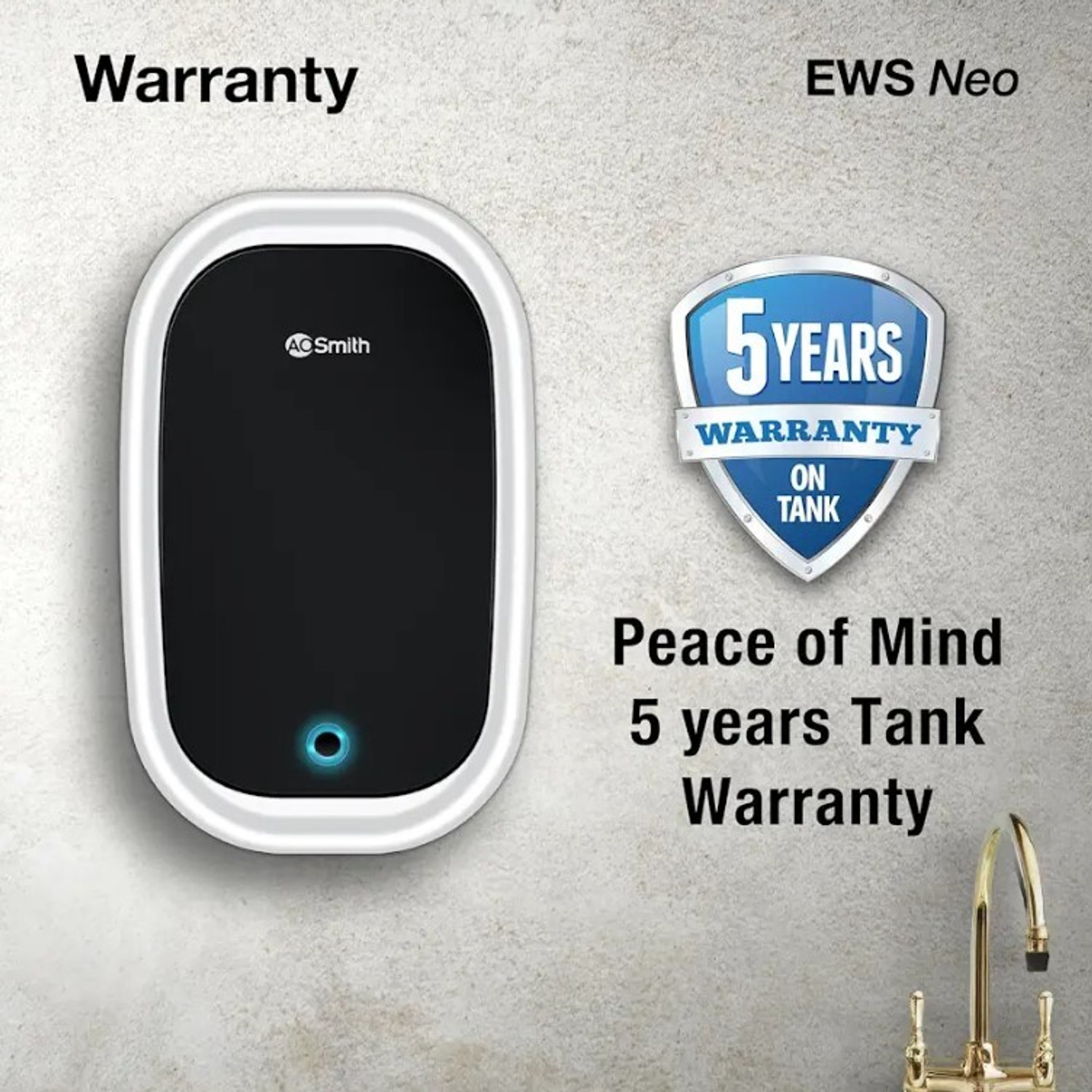 Image of AO Smith EWS NEO-003L 3 L Instant Water Geyser