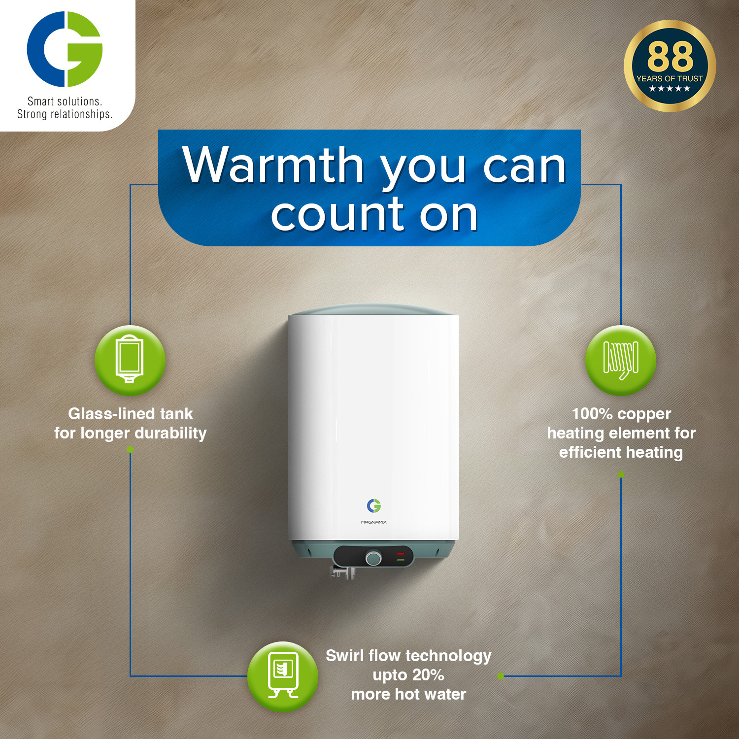 Image of CG SWHMGN06L5 6 L Storage Water Geyser