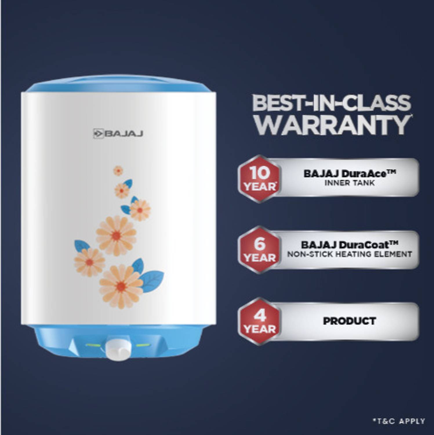 BAJAJ Shield Series Immorto 25L Water Geyser - Image 2