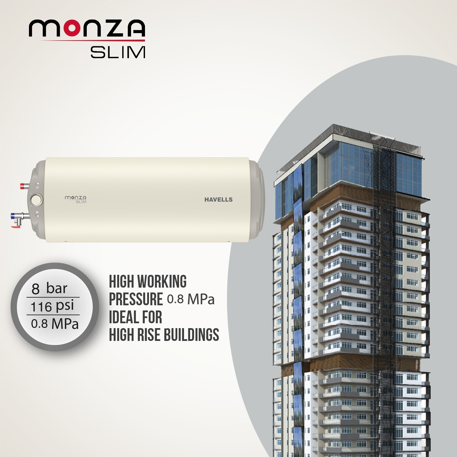 Image of HAVELLS Monza Slim HL 15 L Storage Water Geyser