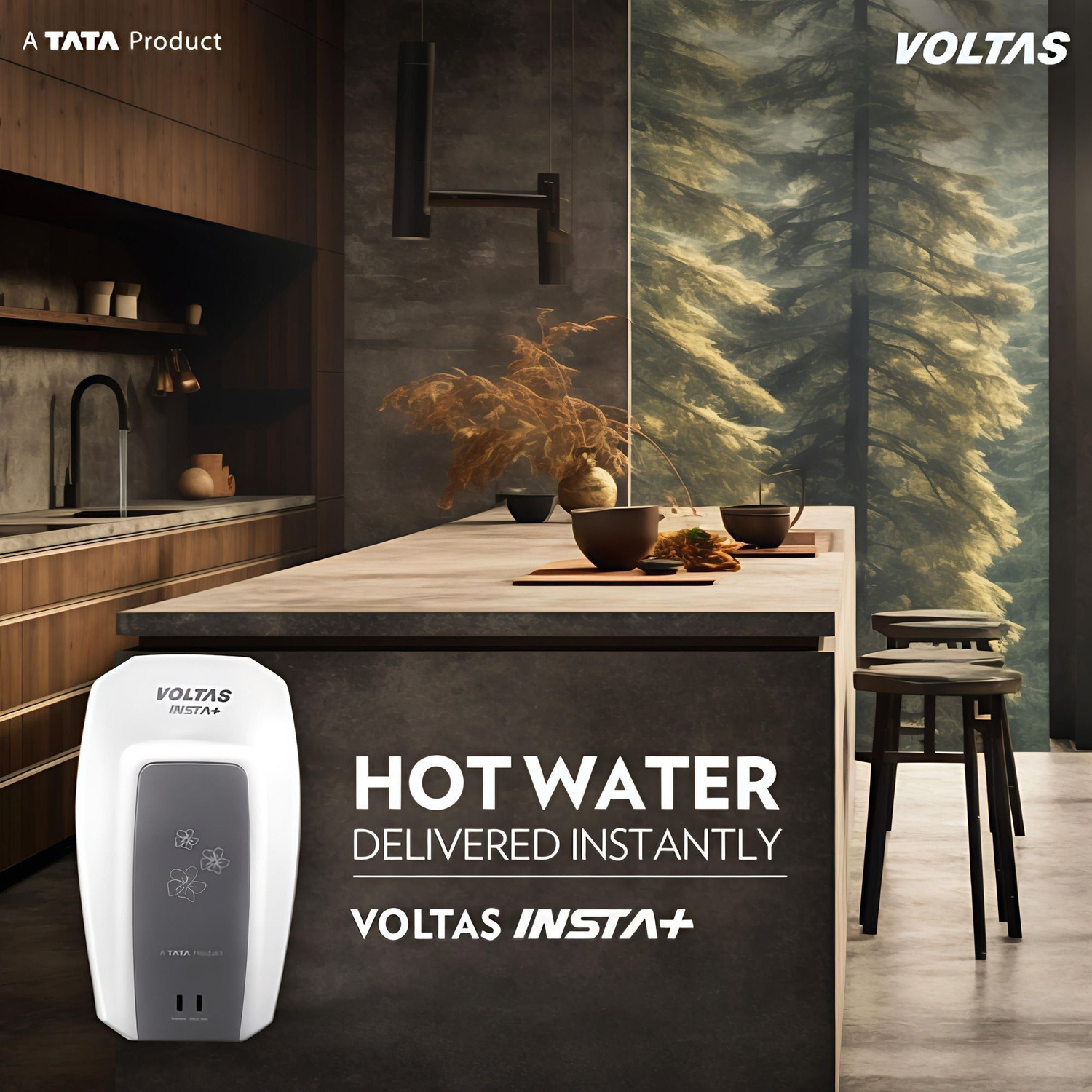 Image of Voltas 5 L Instant Water Geyser (5L Instant Water Heater, White) (White)