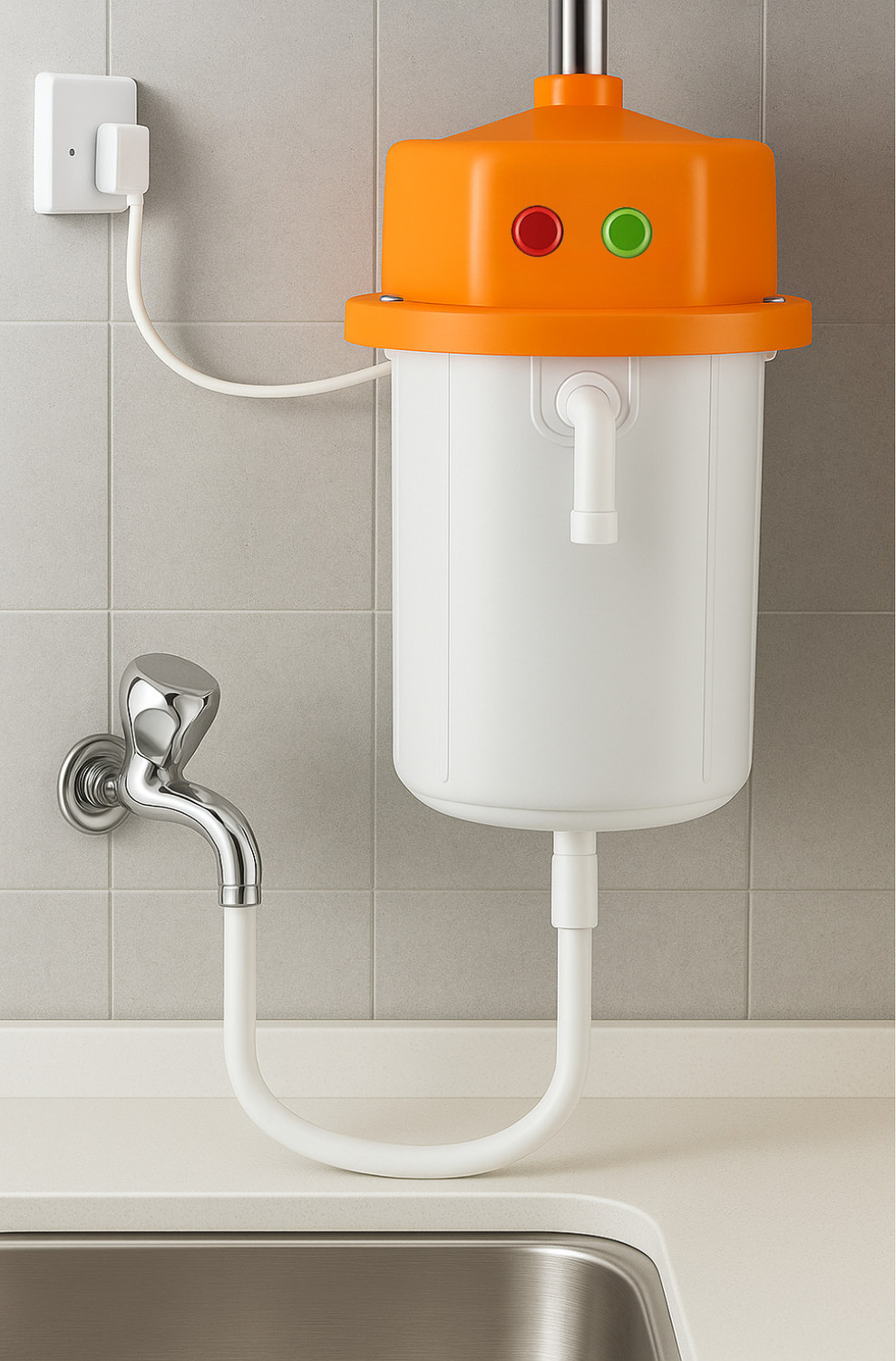 Image of ZESTRUM Instant Water Tap Heater 1 L Instant Water Geyser