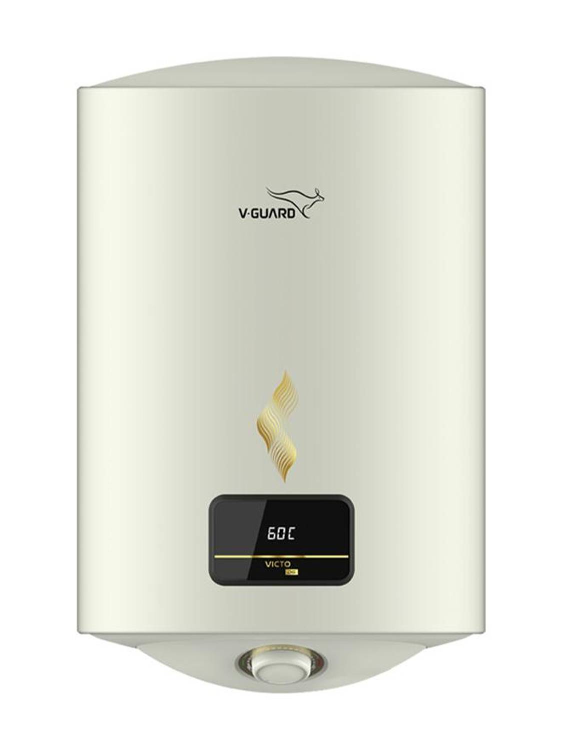 V-Guard Victo 15L Storage Water Geyser, 5 Star, White - Image 1