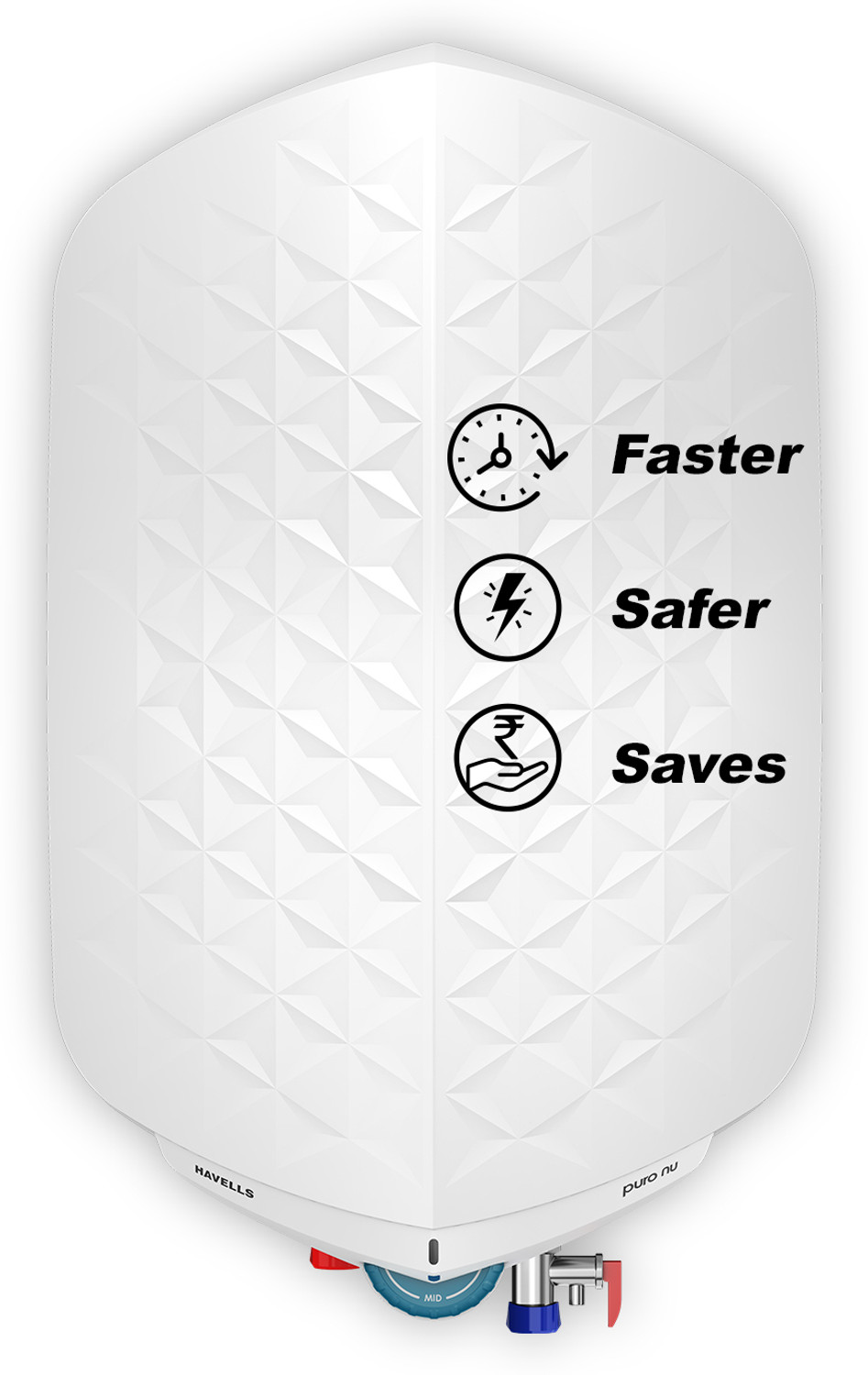 Image of HAVELLS Puro Nu 25 25 L Storage Water Geyser