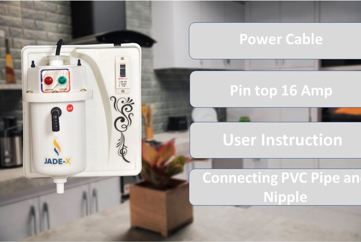 Image of jade-x WMCBG 1 L Instant Water Geyser