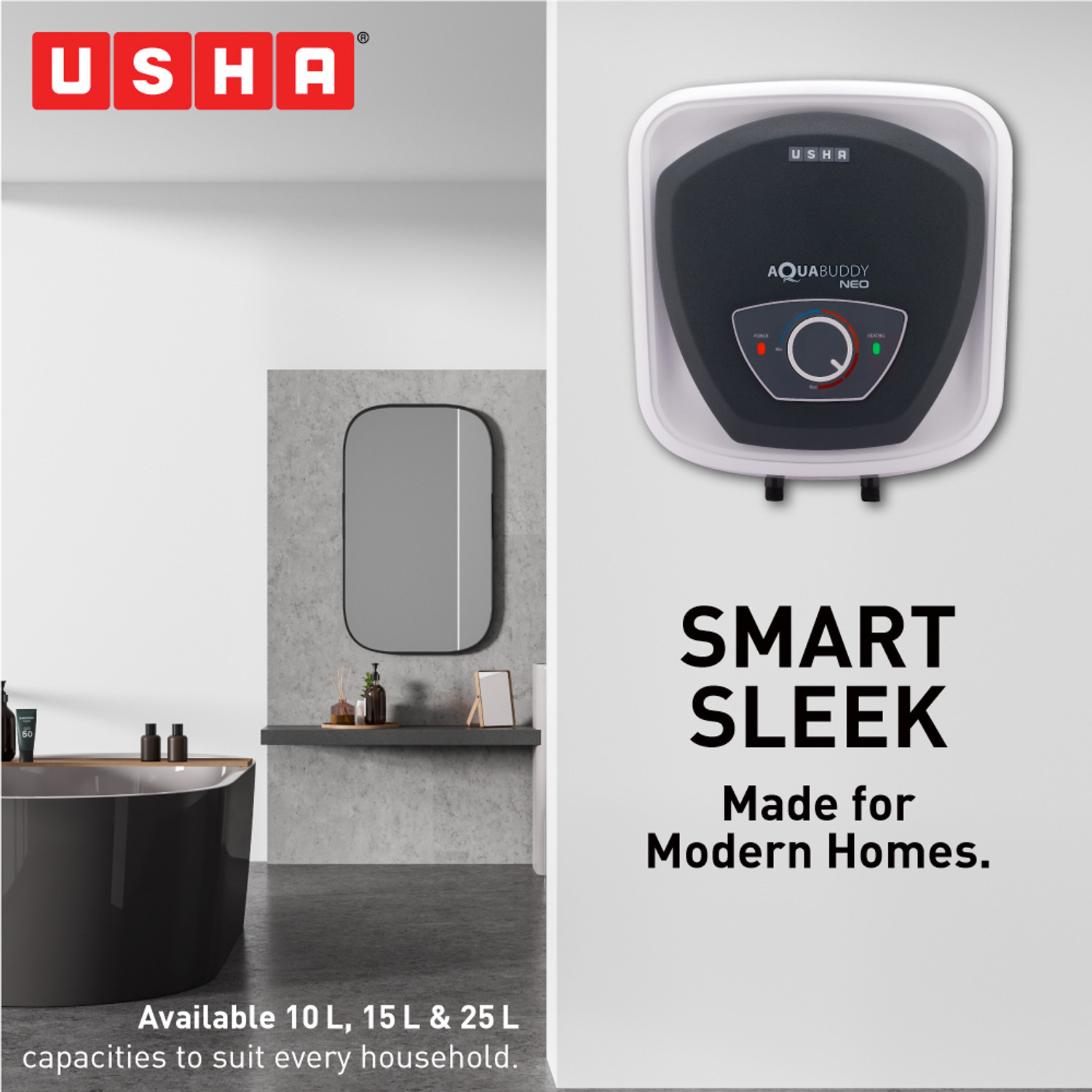 Image of USHA Aqua Buddy Neo 25 L Storage Water Geyser