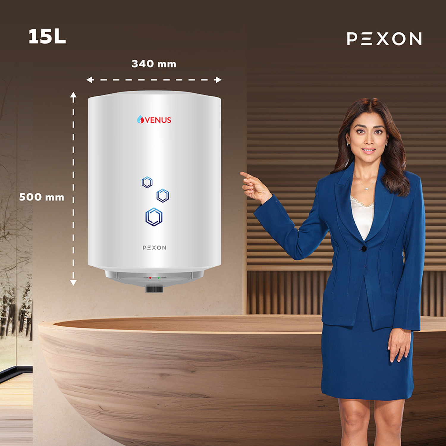 Image of Venus Pexon 25 liter (25PX) 25 L Storage Water Geyser