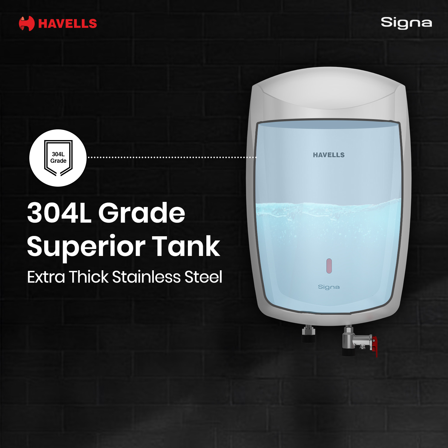 Image of HAVELLS Signa 5 L Instant Water Geyser