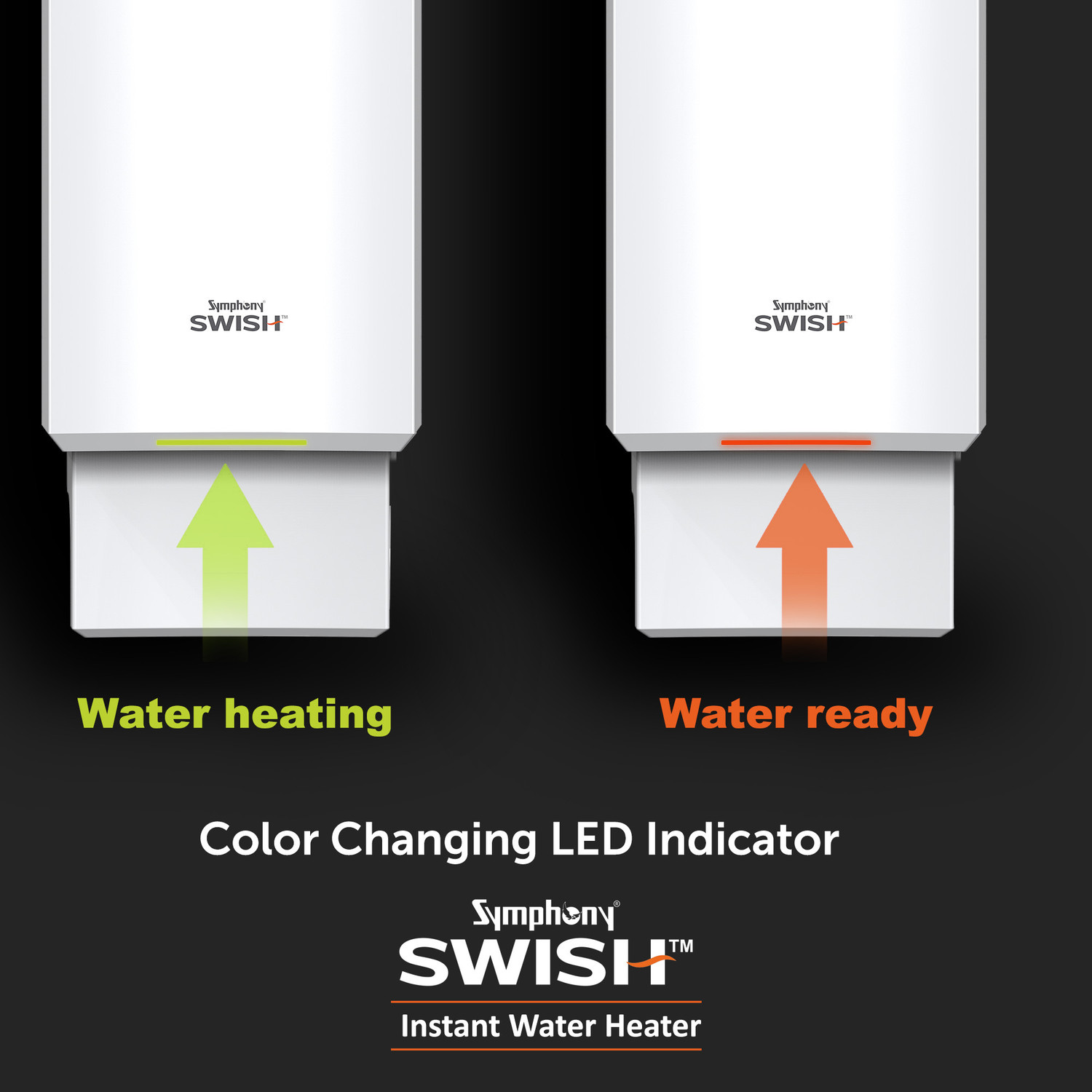 Image of Symphony Swish 3 L Instant Water Geyser free installation