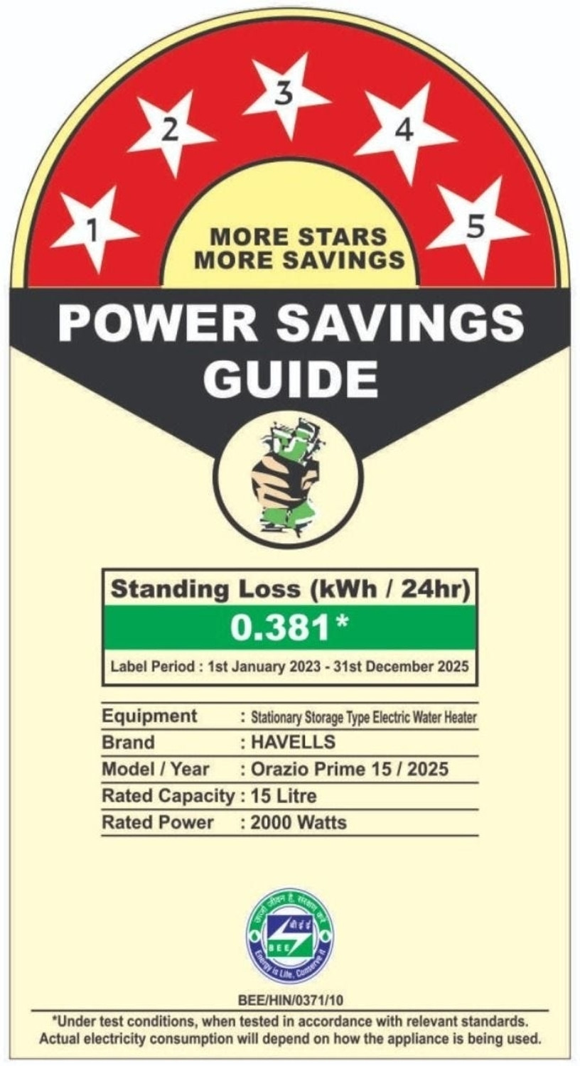 Image of HAVELLS ORAZIO PRIME 15 L Storage Water Geyser