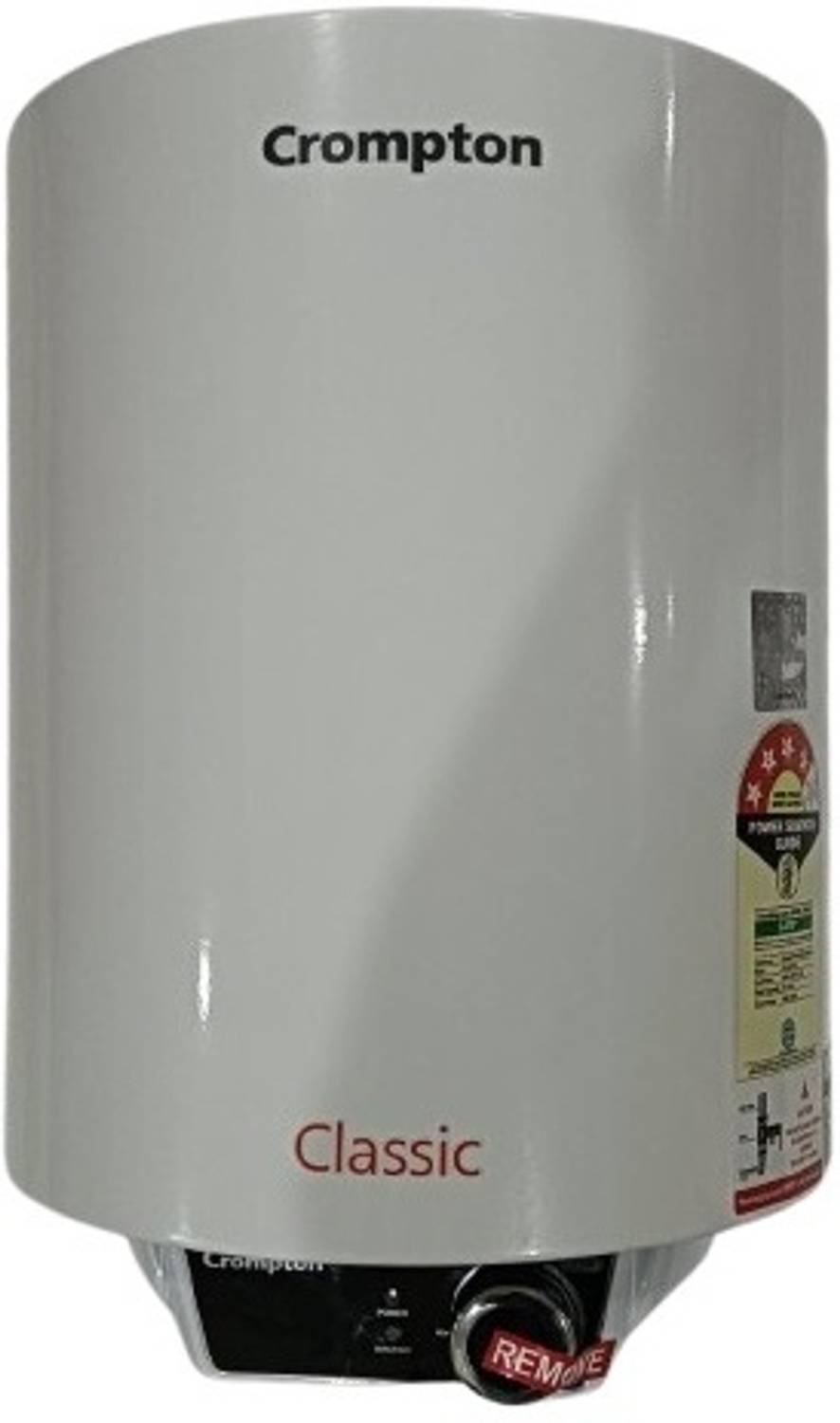 Crompton 10 L Storage Water Geyser (Classic 10 Ltr, White) (White