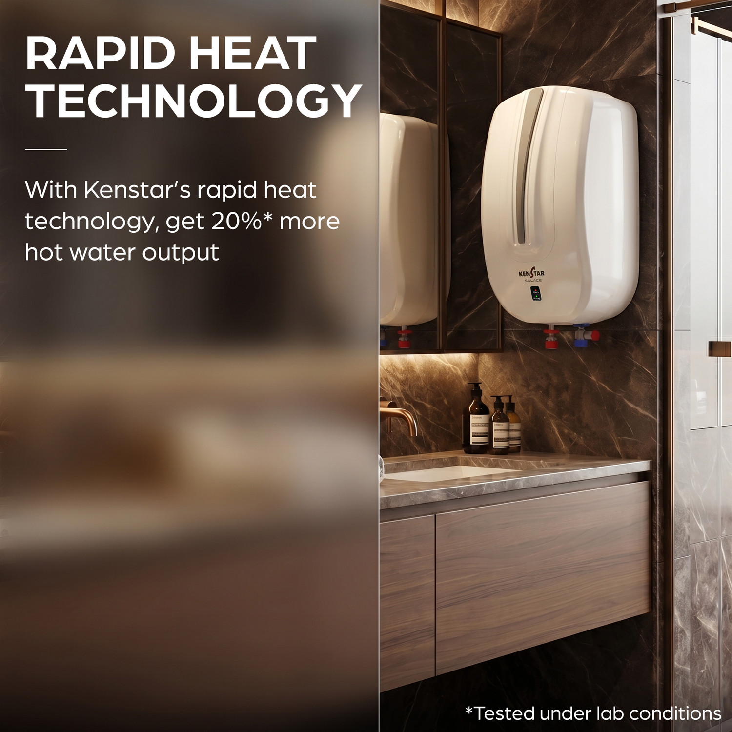 Image of Kenstar SOLACE 5.9L, Suitable for Kitchen & Bathroom with LED Indicator 5.9 L Instant Water Geyser