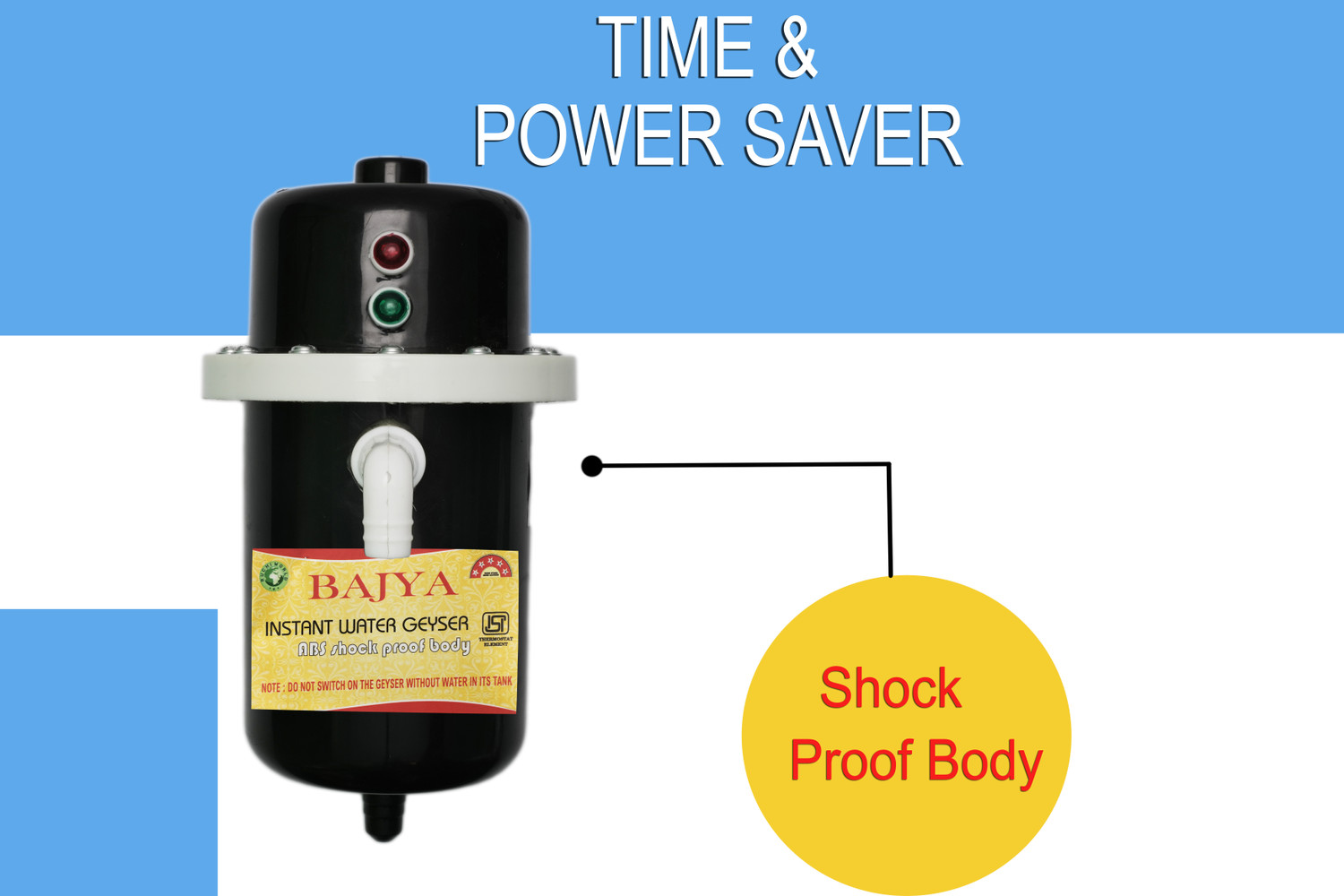 Image of Bajya 1 L Instant Water [Useful for Kitchen]MINI WATER GEYSER 1 L Instant Water Geyser