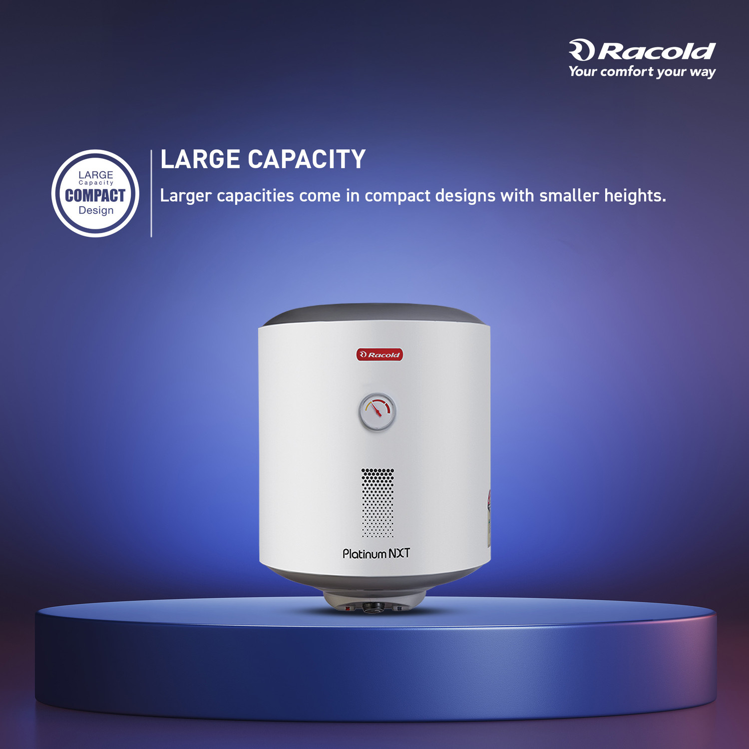 Image of Racold PLATINUM NXT-50 V 50 L Storage Water Geyser