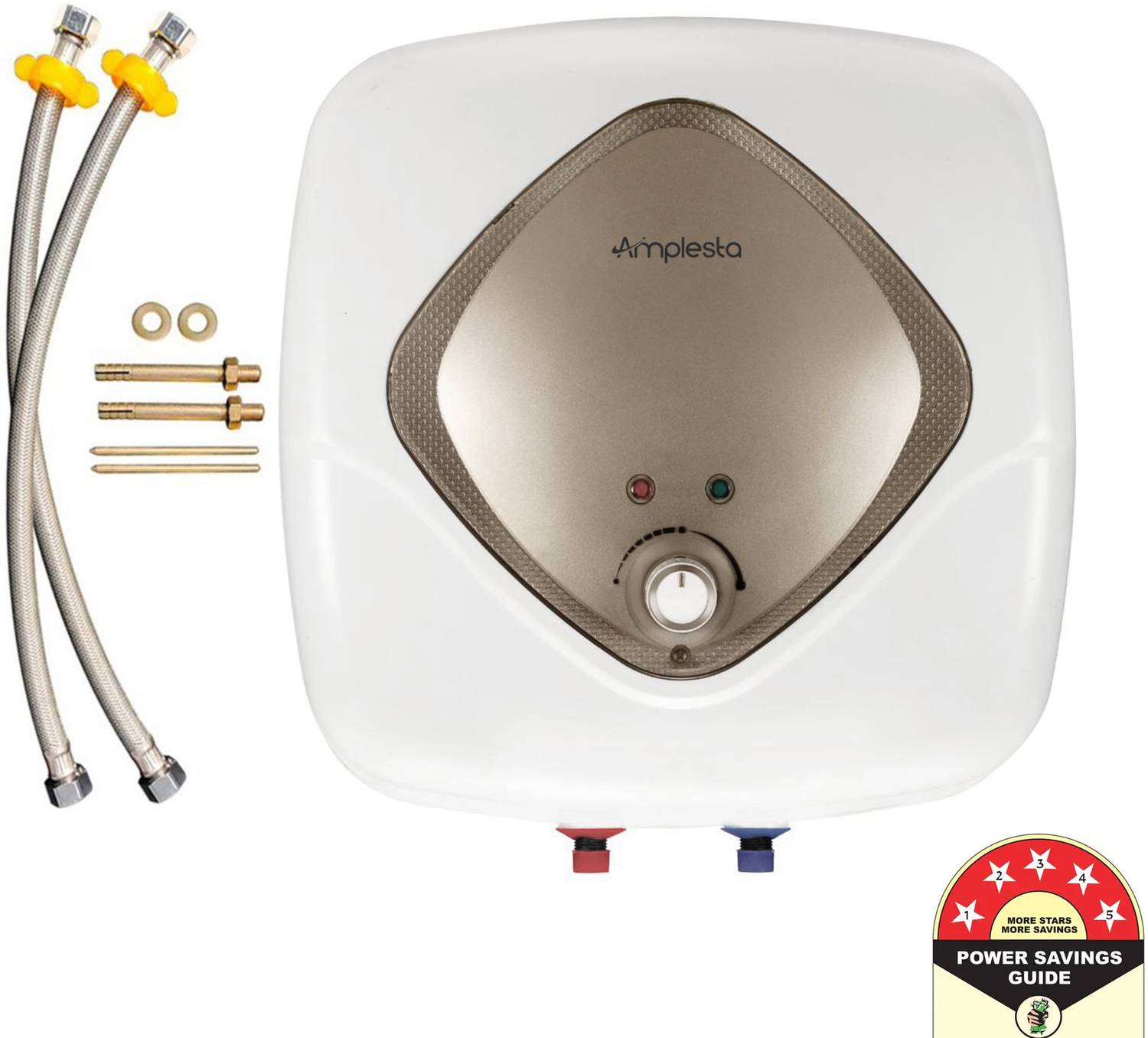 Amplesta 25 L Storage Water Geyser with Free Pipes (ASWH25LP+,