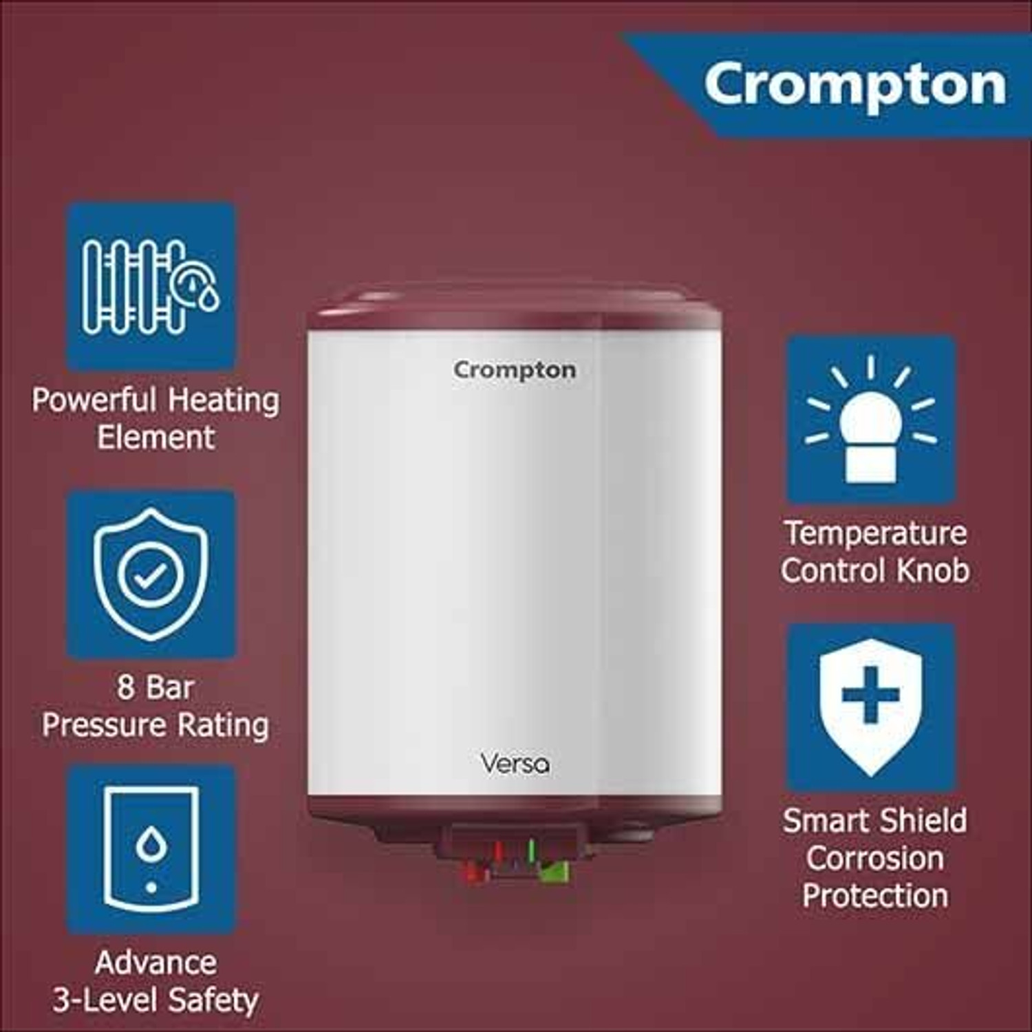 Image of Crompton ASWH-3515 (Versa) 15 L Storage Water Geyser