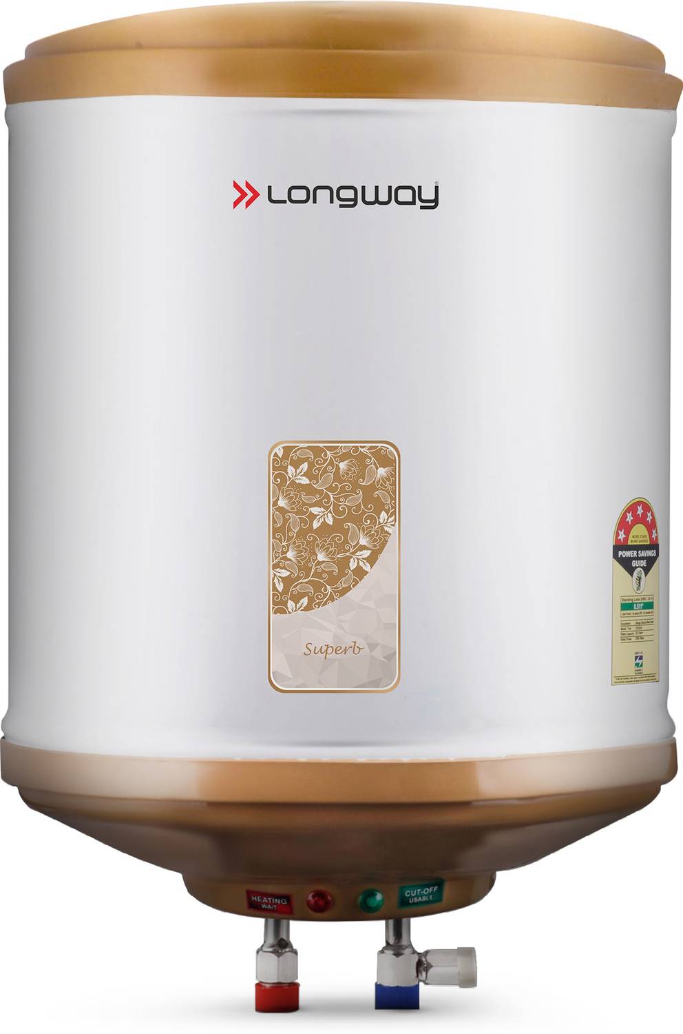 Longway 6 L Storage Water Geyser 5 Star BEE Energy Rating SS Ta