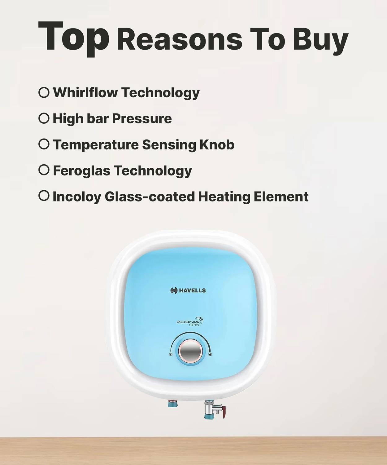 HAVELLS Adonia Spin 25L Storage Water Geyser - Image 4
