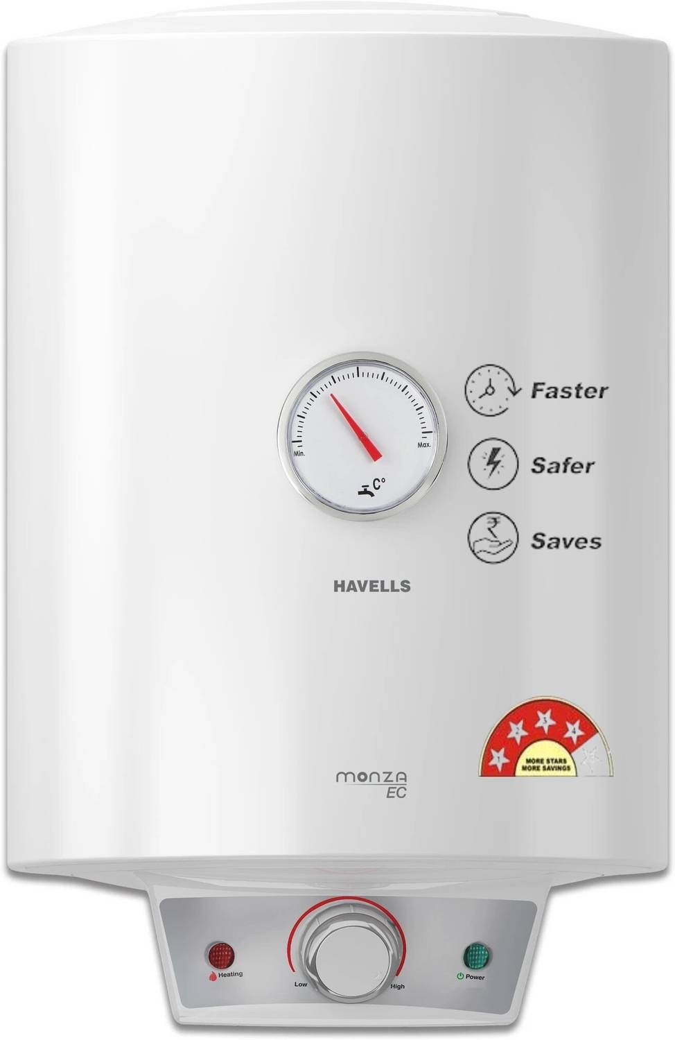 HAVELLS 25 L Storage Water Geyser 4 Star BEE Energy Rating Gl