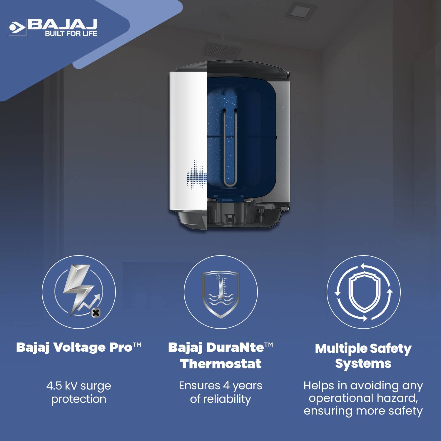 BAJAJ Shield Series Shakti 25L Water Geyser - Image 3