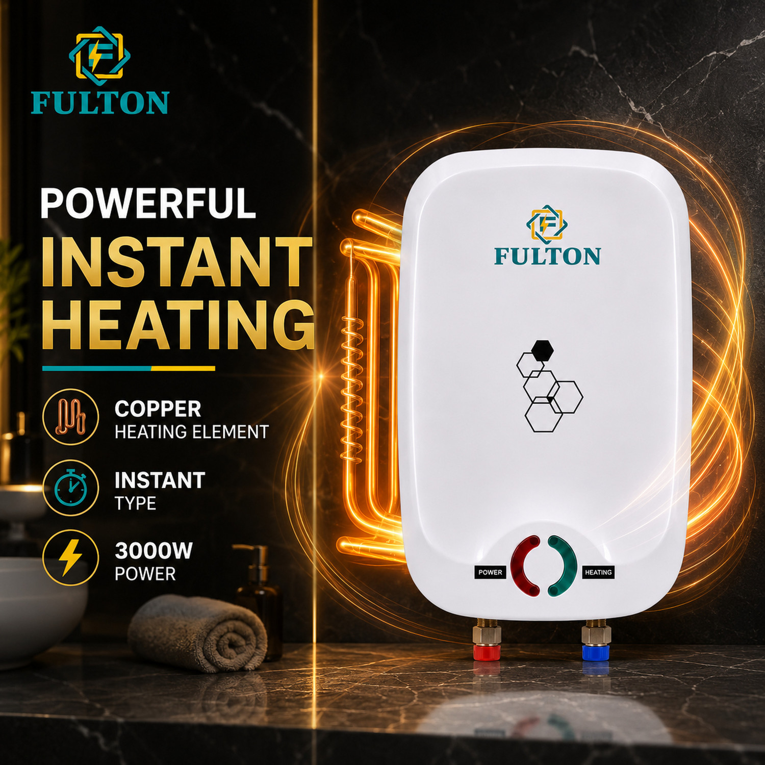 Image of FULTON Rapido 3 L Instant Water Geyser