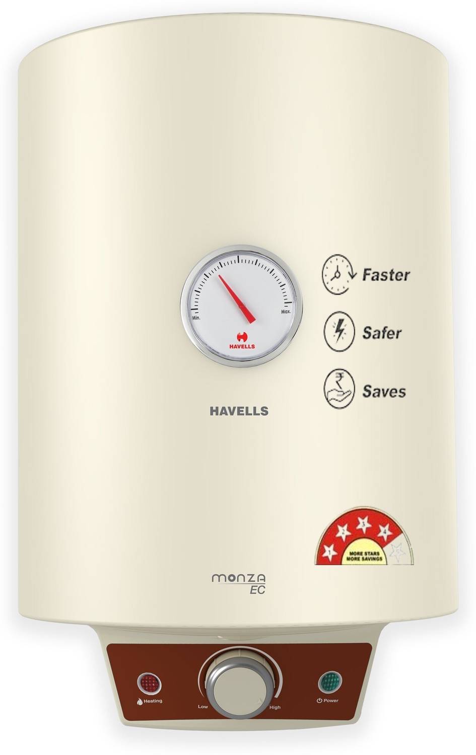 HAVELLS 25 L Storage Water Geyser 4 Star BEE Energy Rating Gl