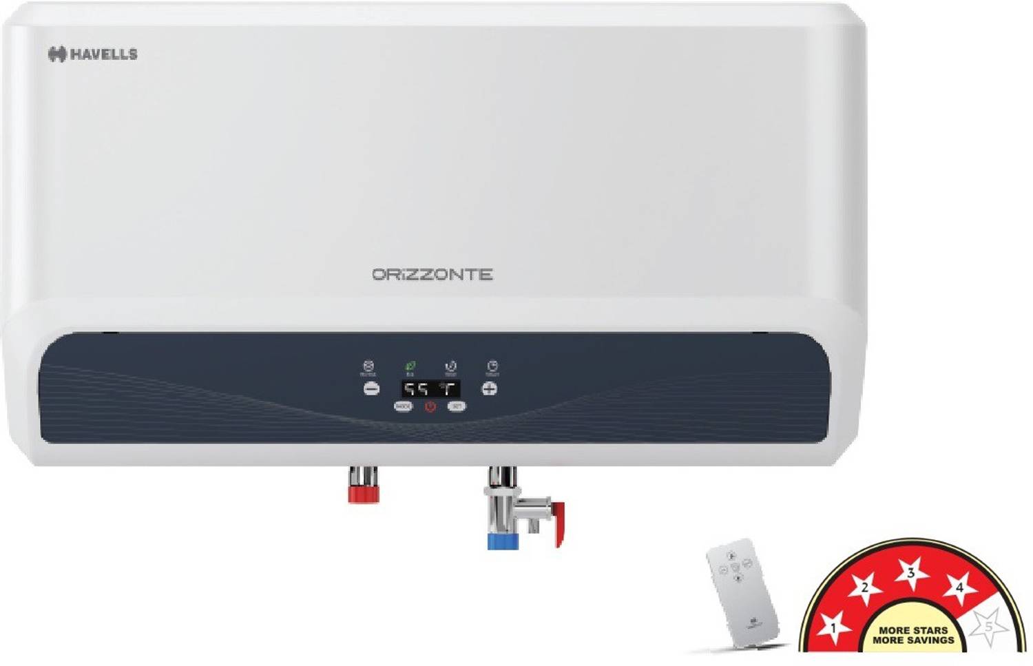 HAVELLS 15 L Storage Water Geyser (GHWBORSWH015, White) (White)