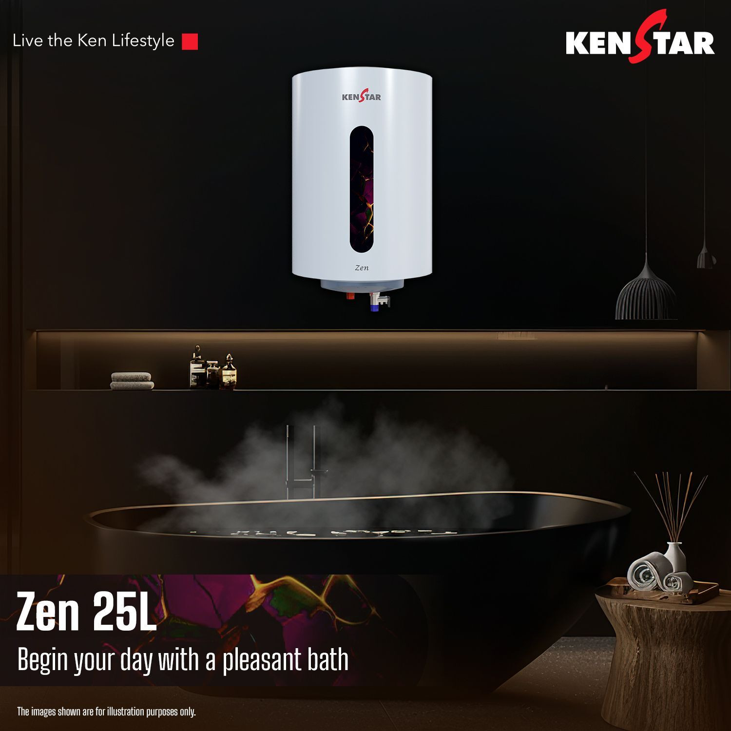 Image of Kenstar ZEN 25 L 25 L Storage Water Geyser