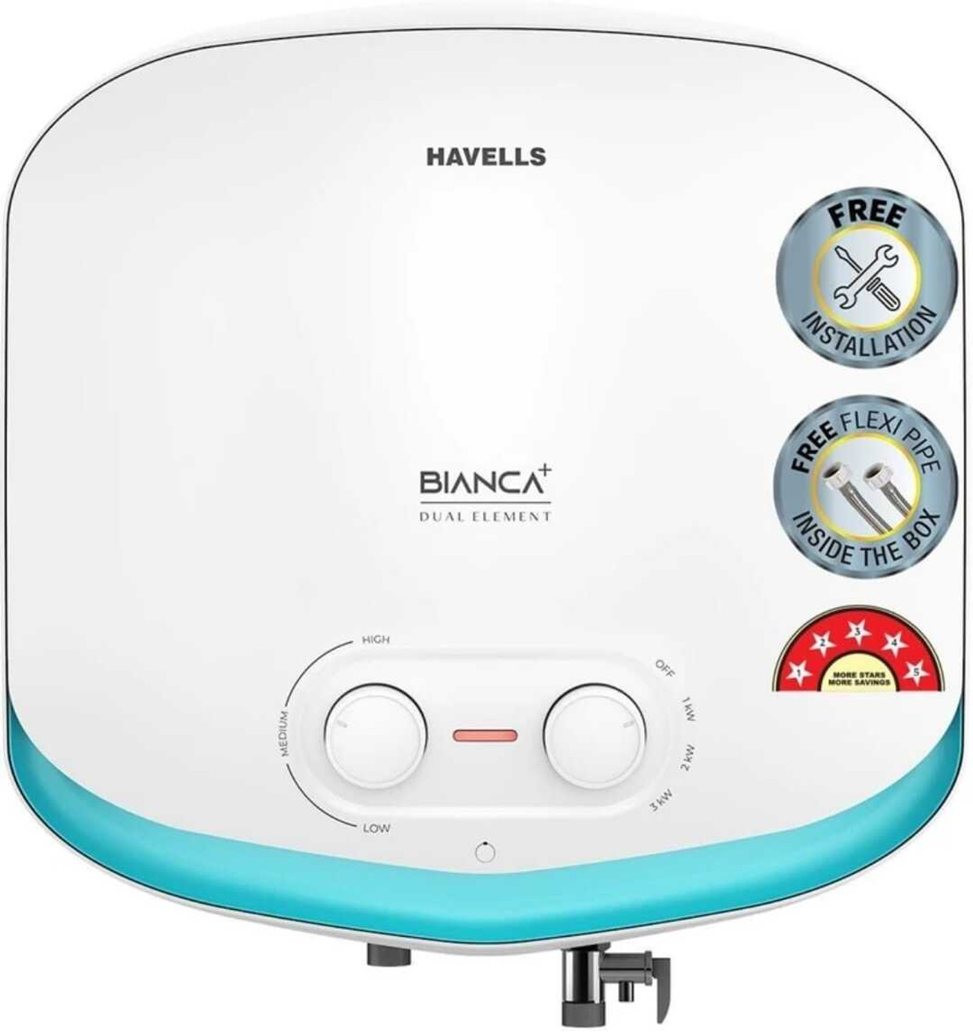 Image of HAVELLS BIANCA + 25 L Storage Water Geyser