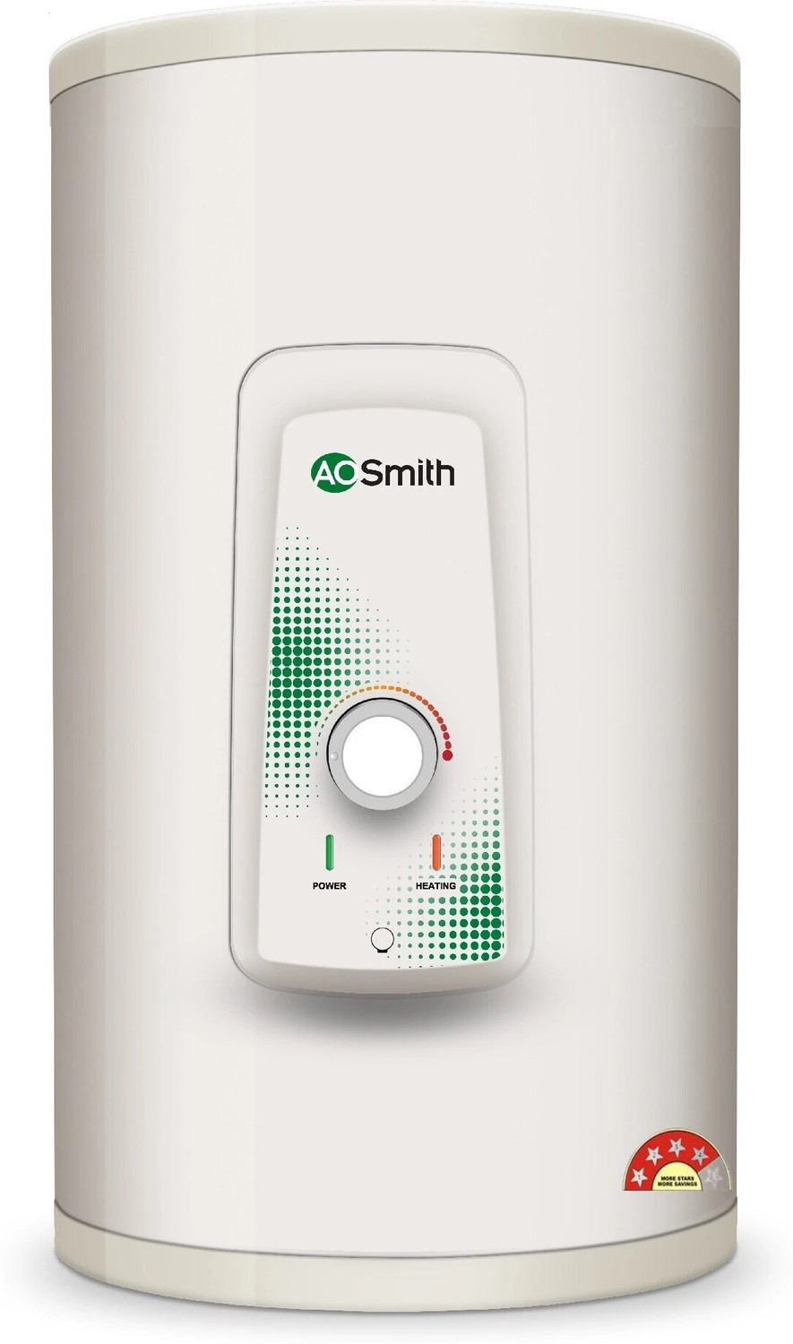 Image of AO Smith HSE-VAS-X-025 25 L Storage Water Geyser | 2kW | Vertical | Designed for high rise buildings with 8 bar pressure rating | Longer life in hard water conditions with Blue Diamond glass lined tank | BEE 4-star rating for high energy efficiency and power savings