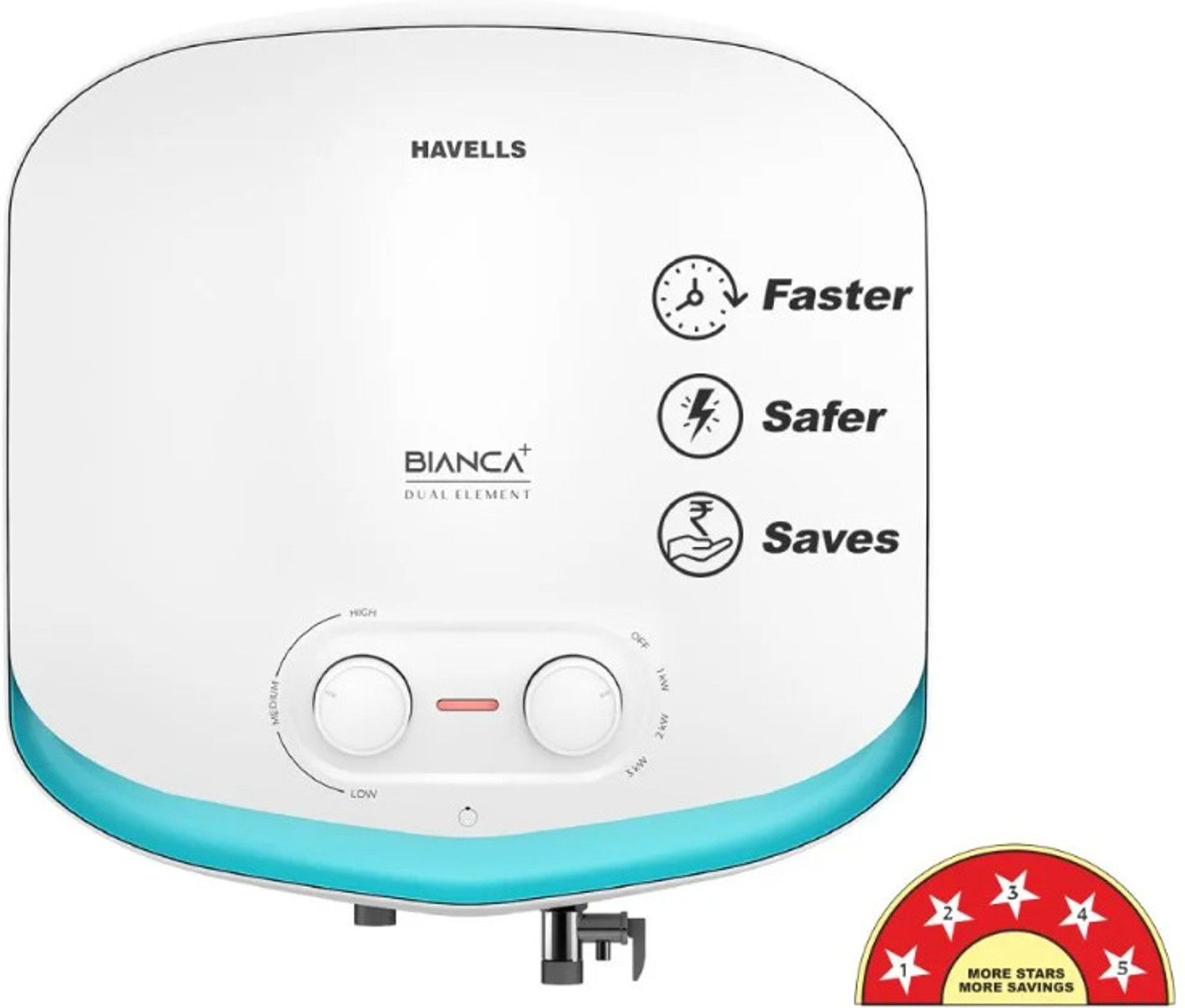 Image of HAVELLS BIANCA PLUS 25 L Storage Water Geyser