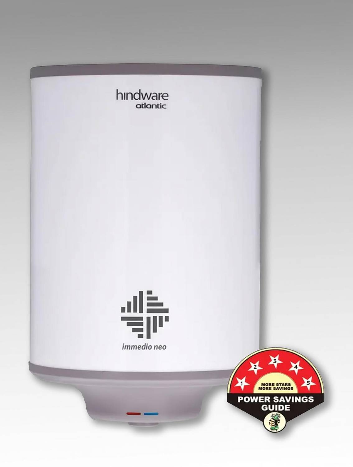 Hindware Smart Appliances Immedio Neo 10 L Storage Water Geyser | 5 Star BEE Energy Rating | Glassline Tanked