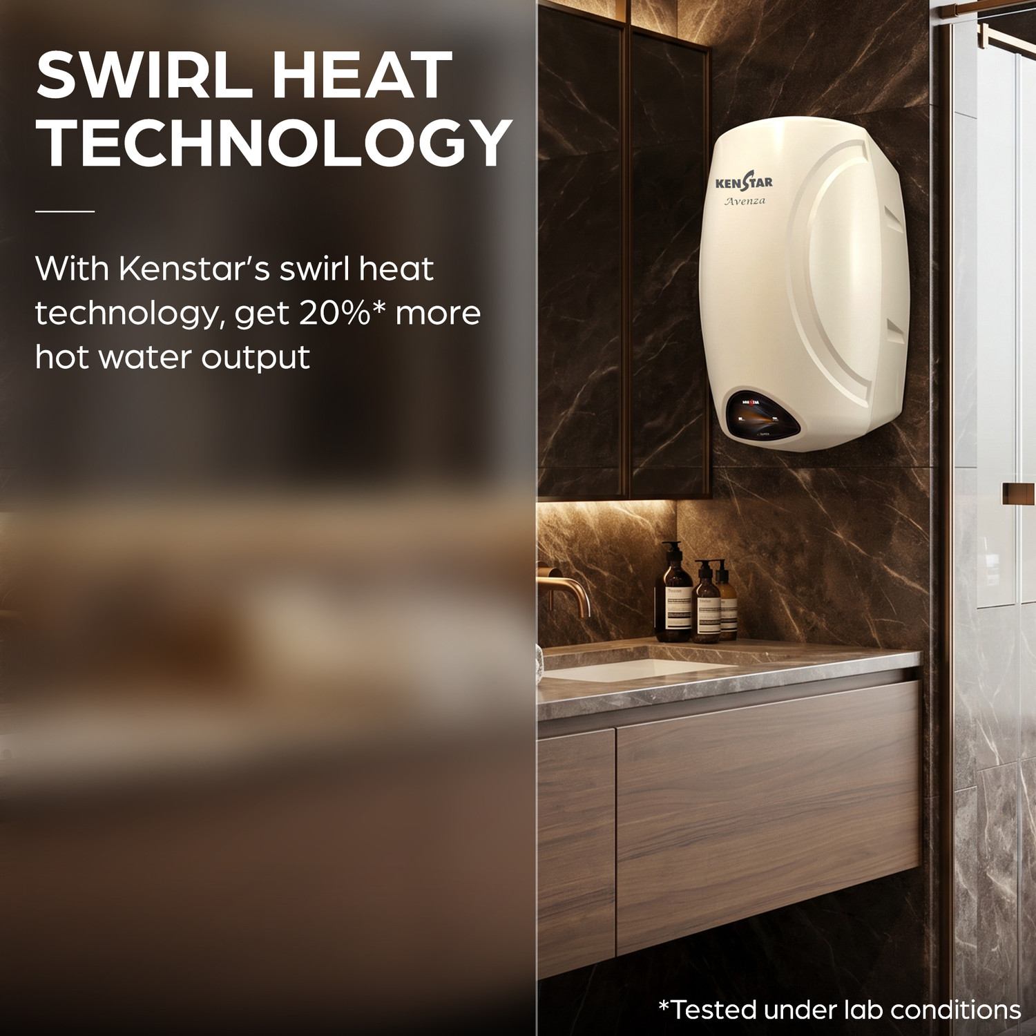 Image of Kenstar AVENZA 3L Instant Water Heater 2990W with Free Pipes | 5 Year Tank Warranty 3 L Instant Water Geyser