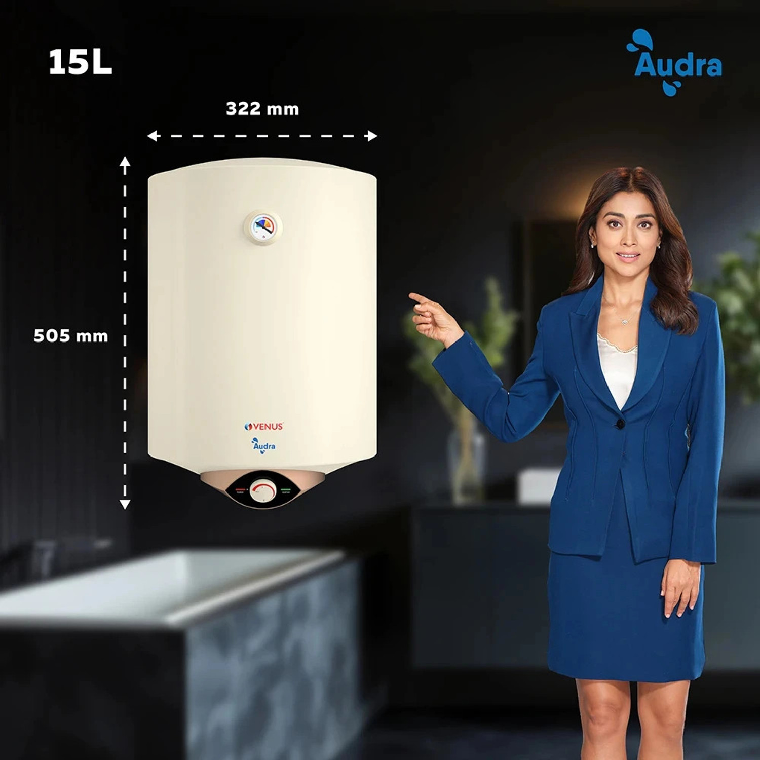 Image of Venus Audra 15 L Storage Water Geyser