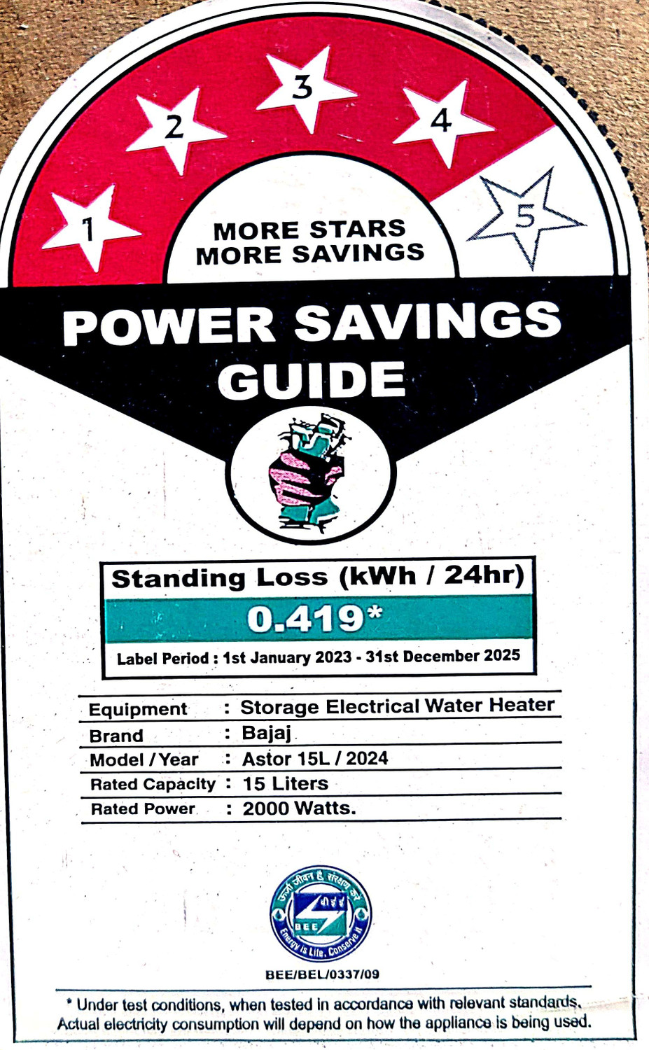 Image of BAJAJ ASTOR 15L 15 L Storage Water Geyser
