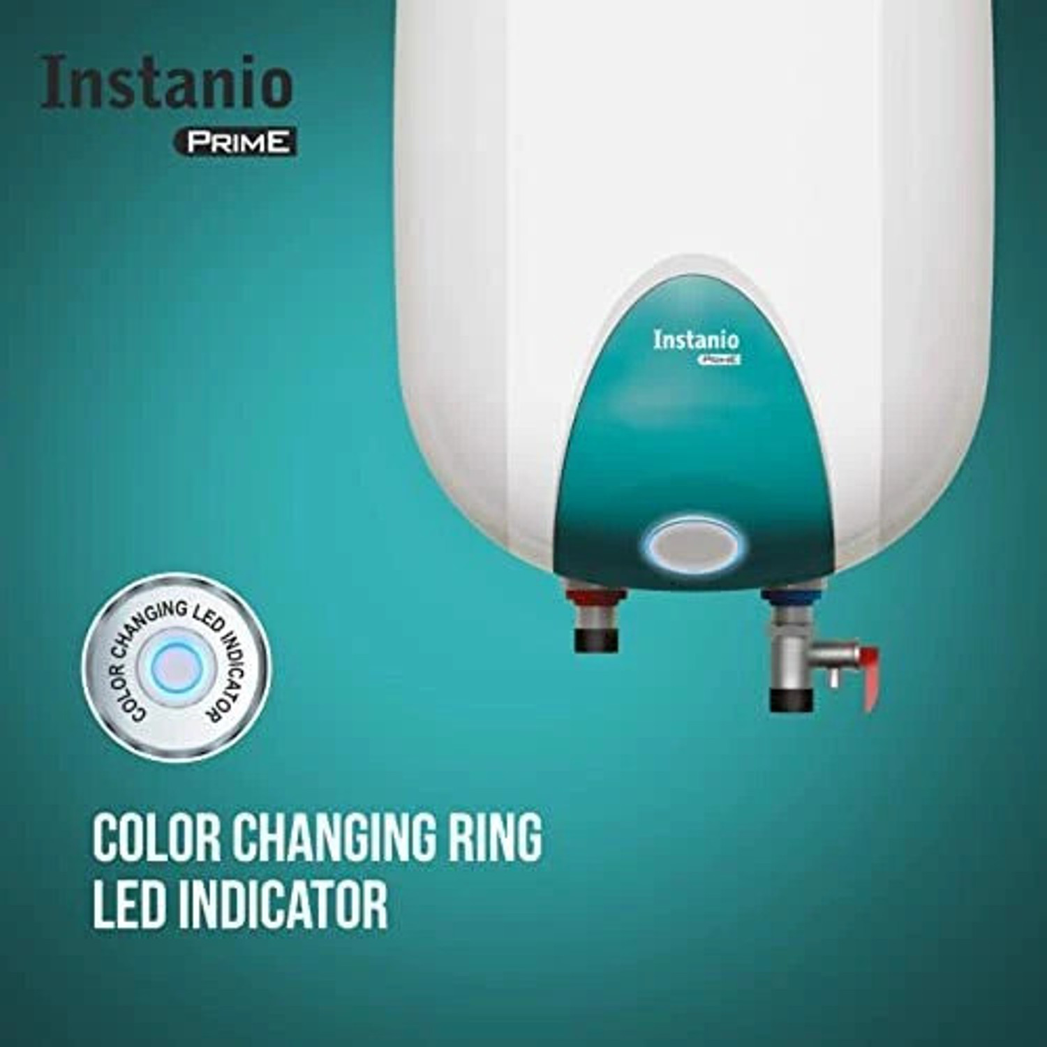 Image of HAVELLS Instanio Prime 25 L Storage Water Geyser | 4 Star BEE Energy Rating | Glassline Tanked