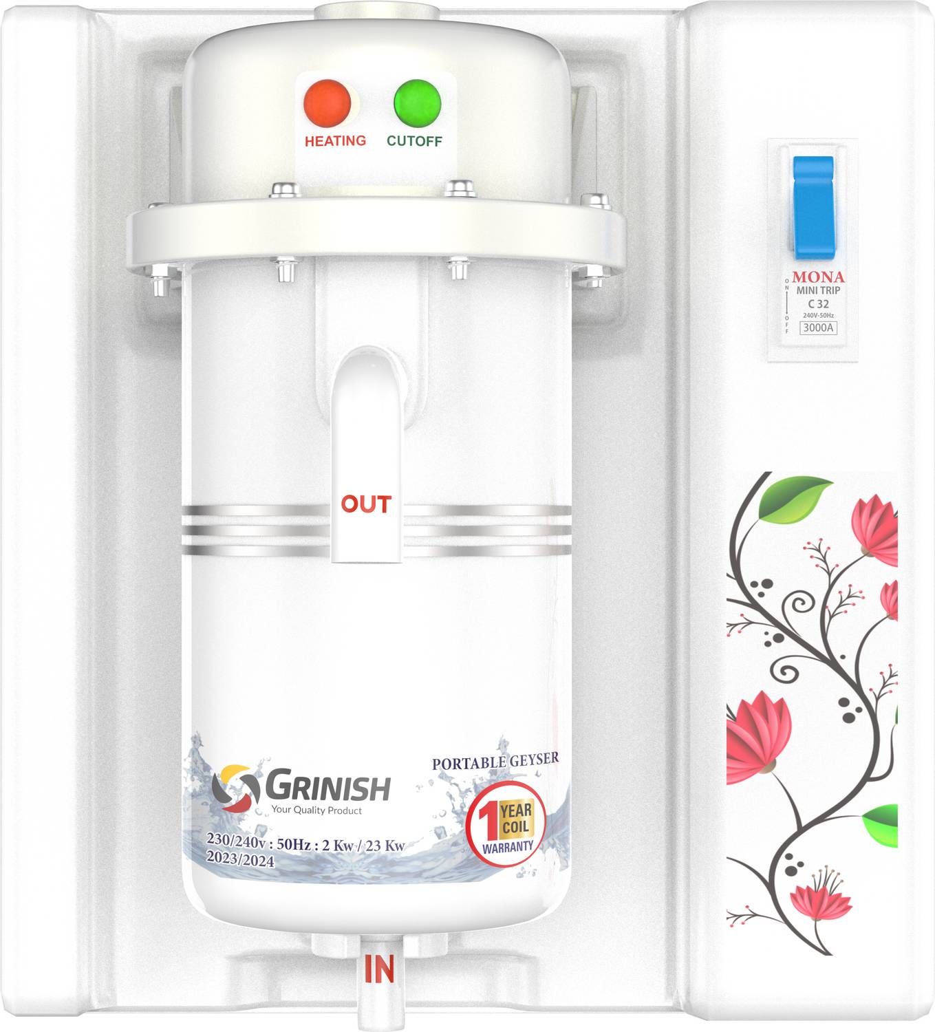 Adwhizz Instant Water Heater 1 L Instant Water Geyser
